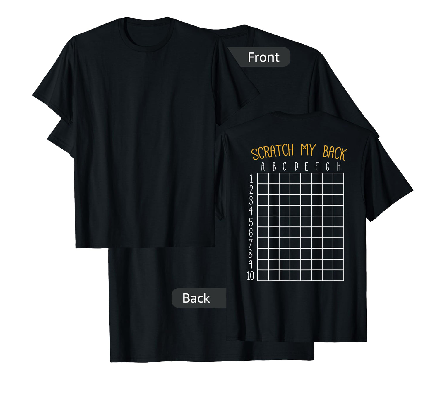 Back Scratching Shirt Co. Back Scratcher Shirt, Scratch My Back T-Shirt - Unisex-Adult, Black, Small