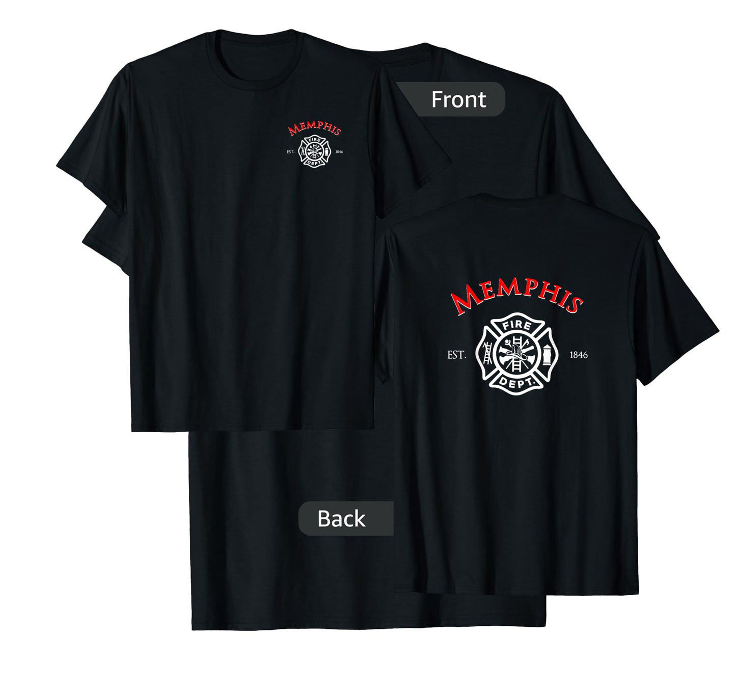 City of Memphis Fire Rescue Tennessee Firefighter T-Shirt T-Shirt