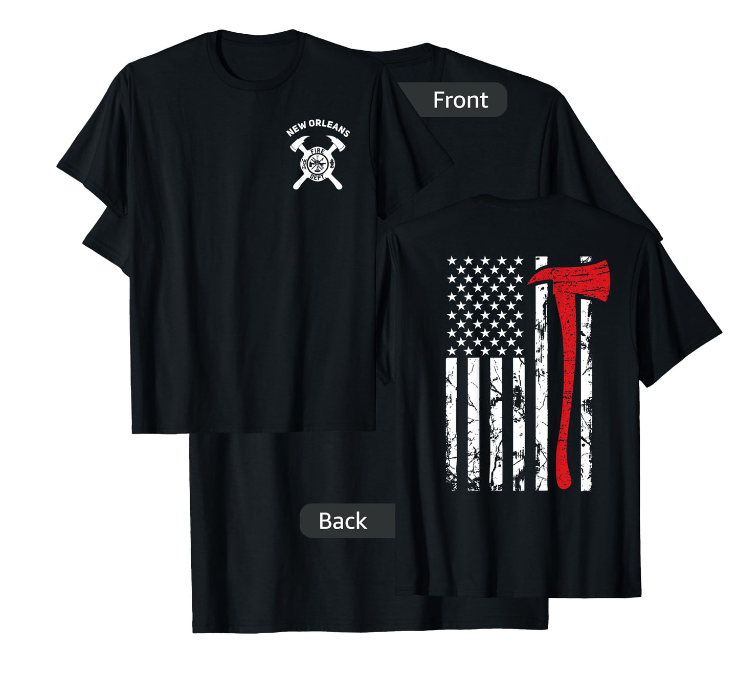 City Of New Orleans Fire Department Louisiana Firefighter T-Shirt