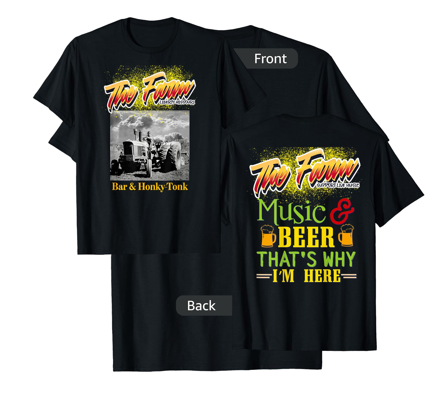 The Farm Liberty Missouri USA Live Music Bar Honky-tonk #1 T-Shirt