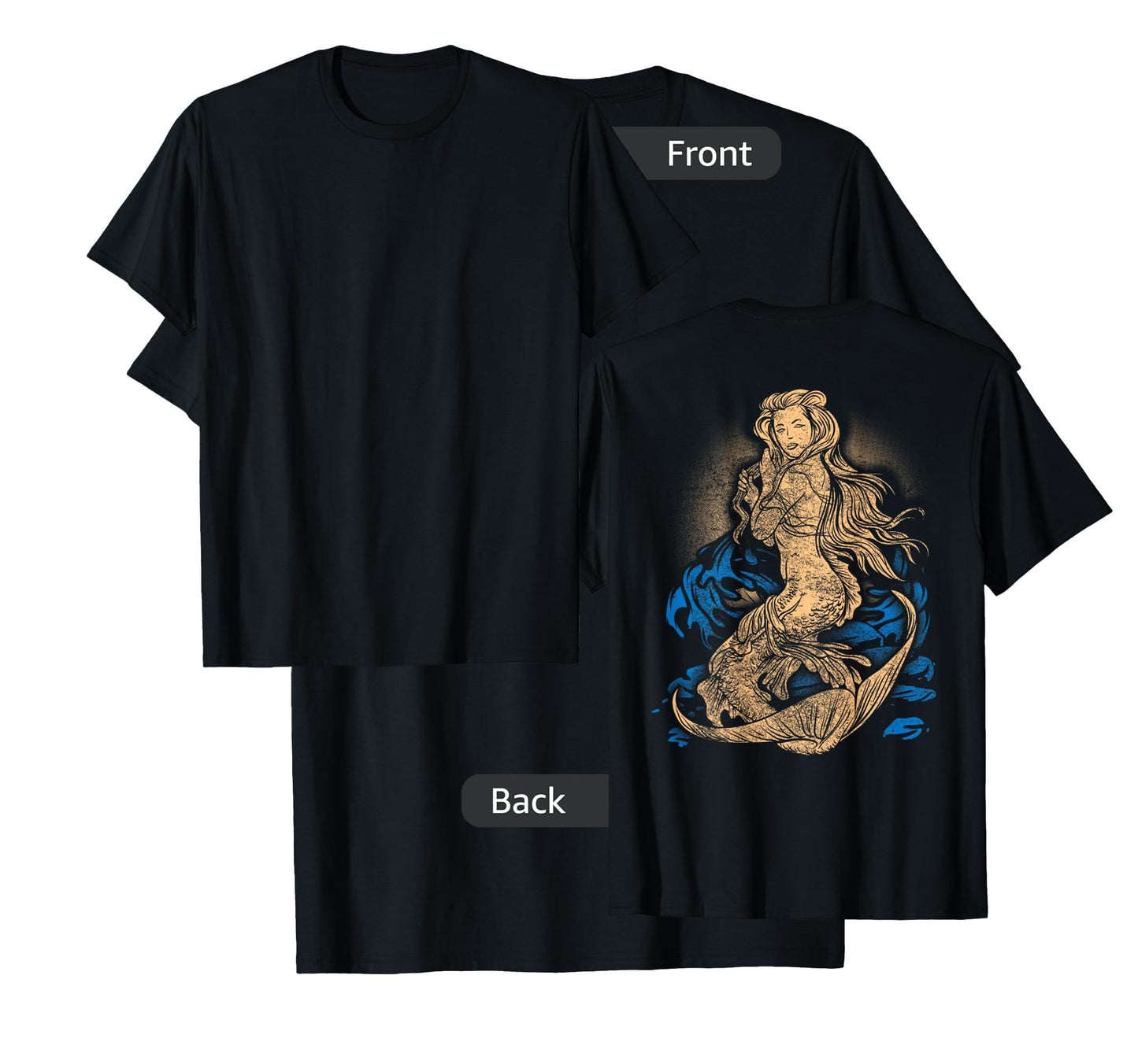 Mermaid Tattoo Shirt Vintage Pin Up Girl Soldier Sailor