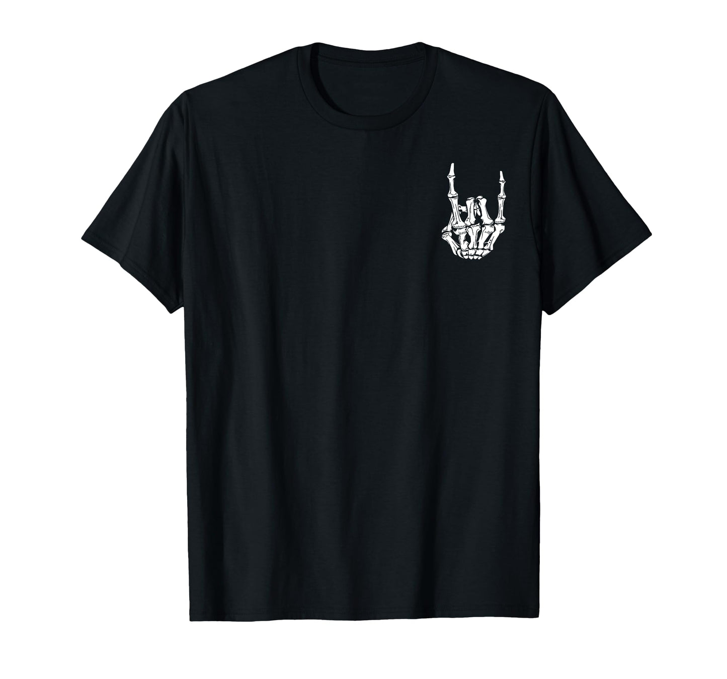 Punk Rock Skeleton Cool Rocker Halloween Men Women Boys Kids T-Shirt