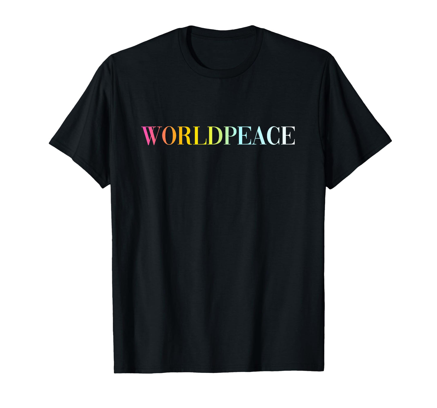 World Peace (Colorful Text) T-Shirt