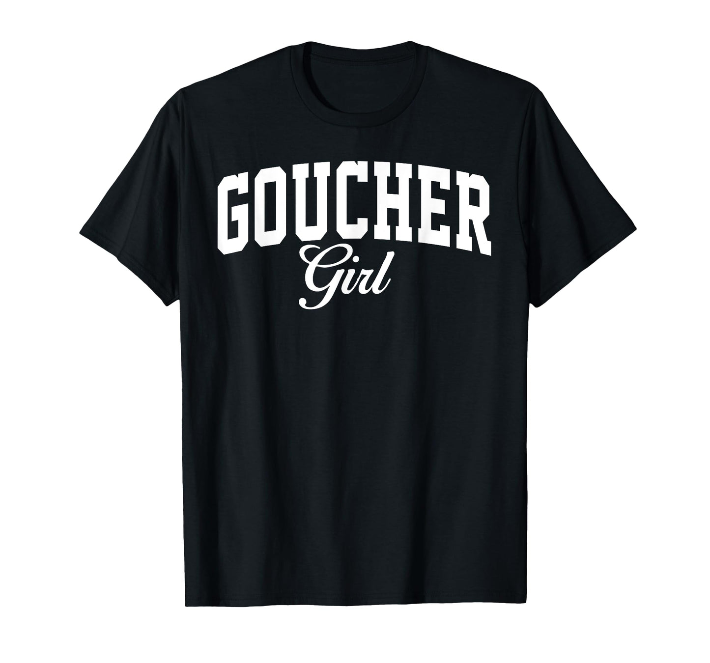 Goucher College Girl Arch Vintage Design for Women Girls T-Shirt
