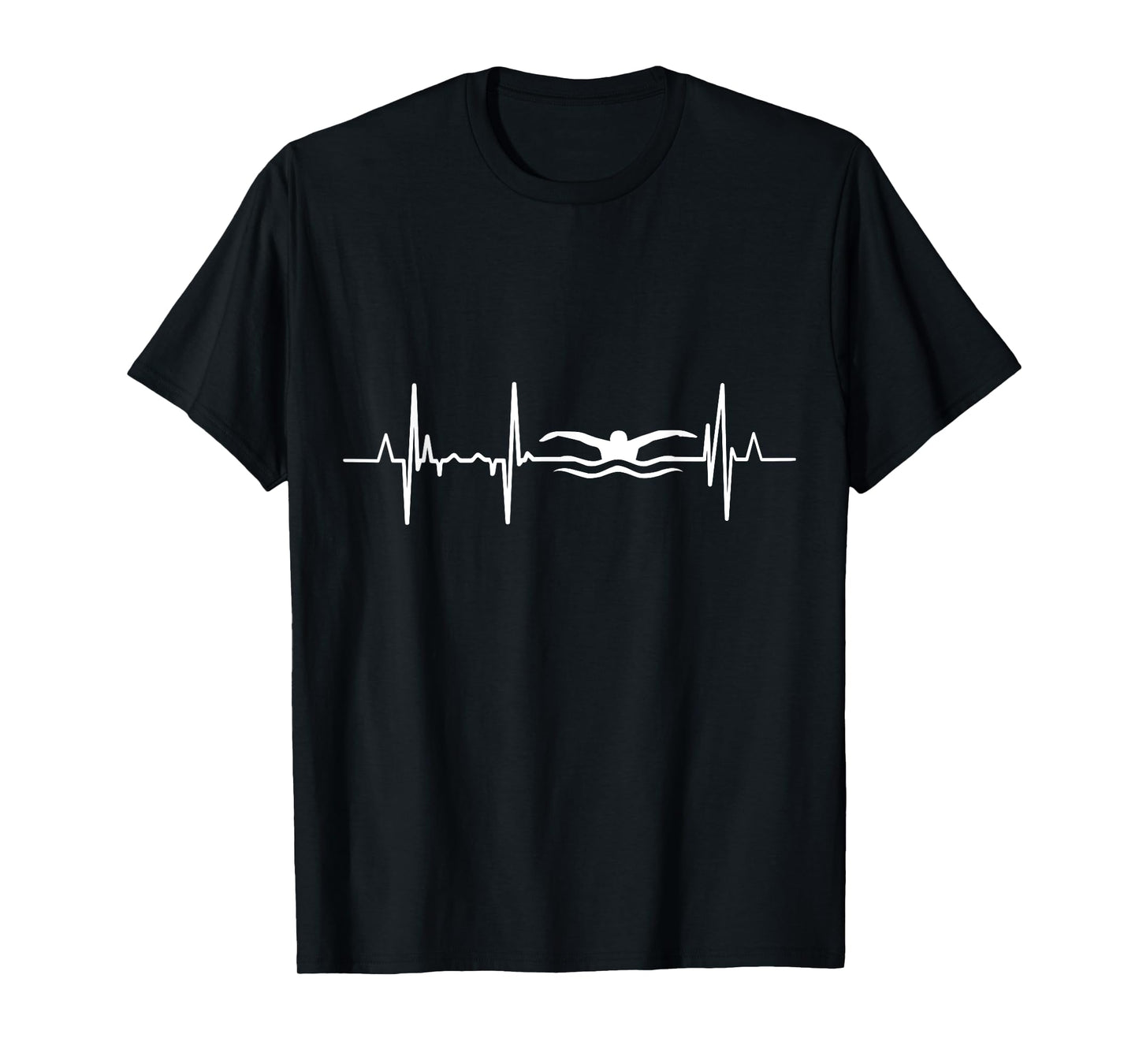 My Heart Beats For Swimming Cardiogram T-Shirt