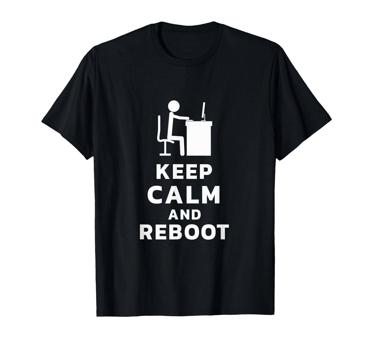 Software Developer Keep Calm Reboot Administrator T-Shirt