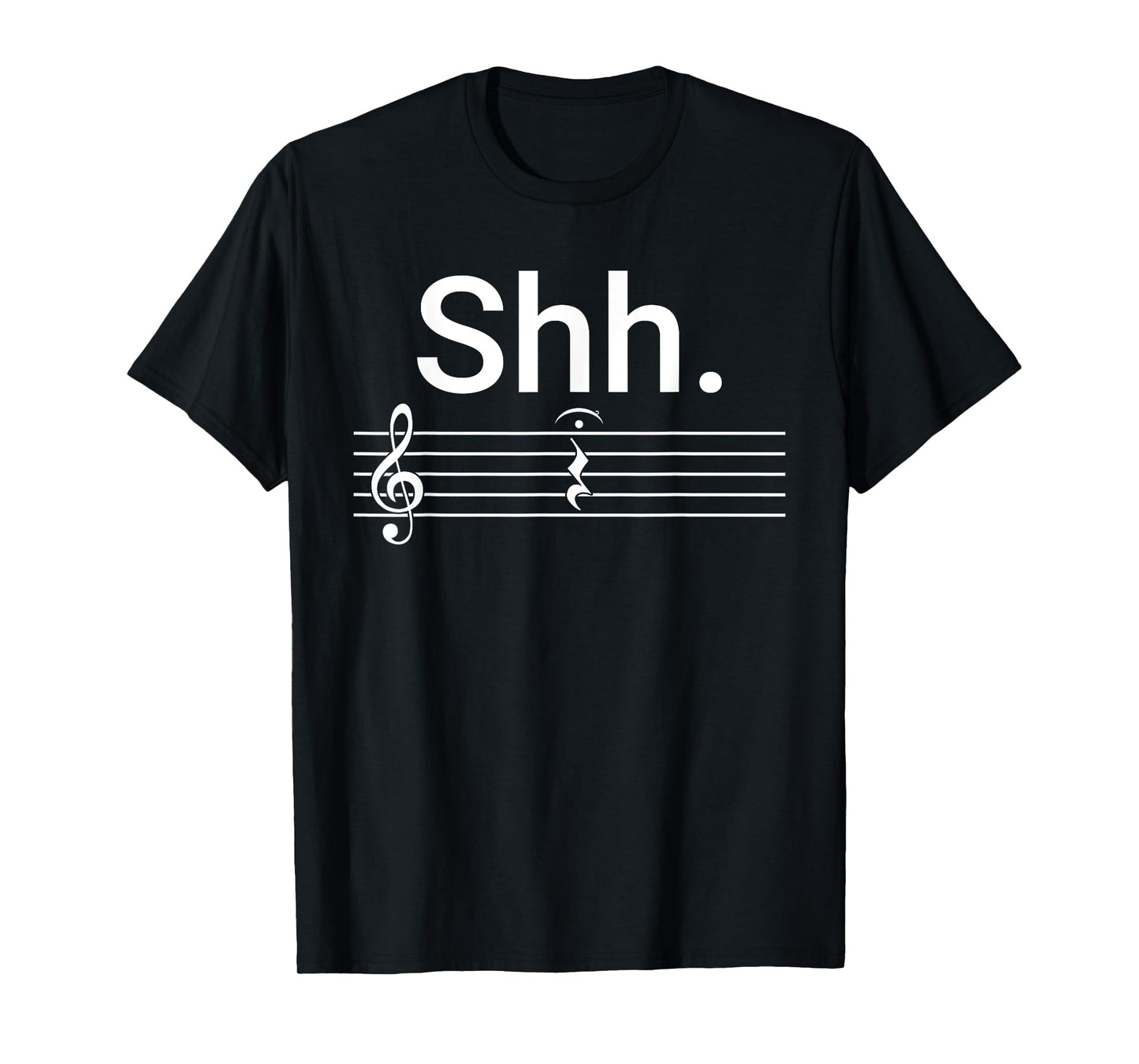 Funny Music Shh Quarter Rest and Fermata T-Shirt