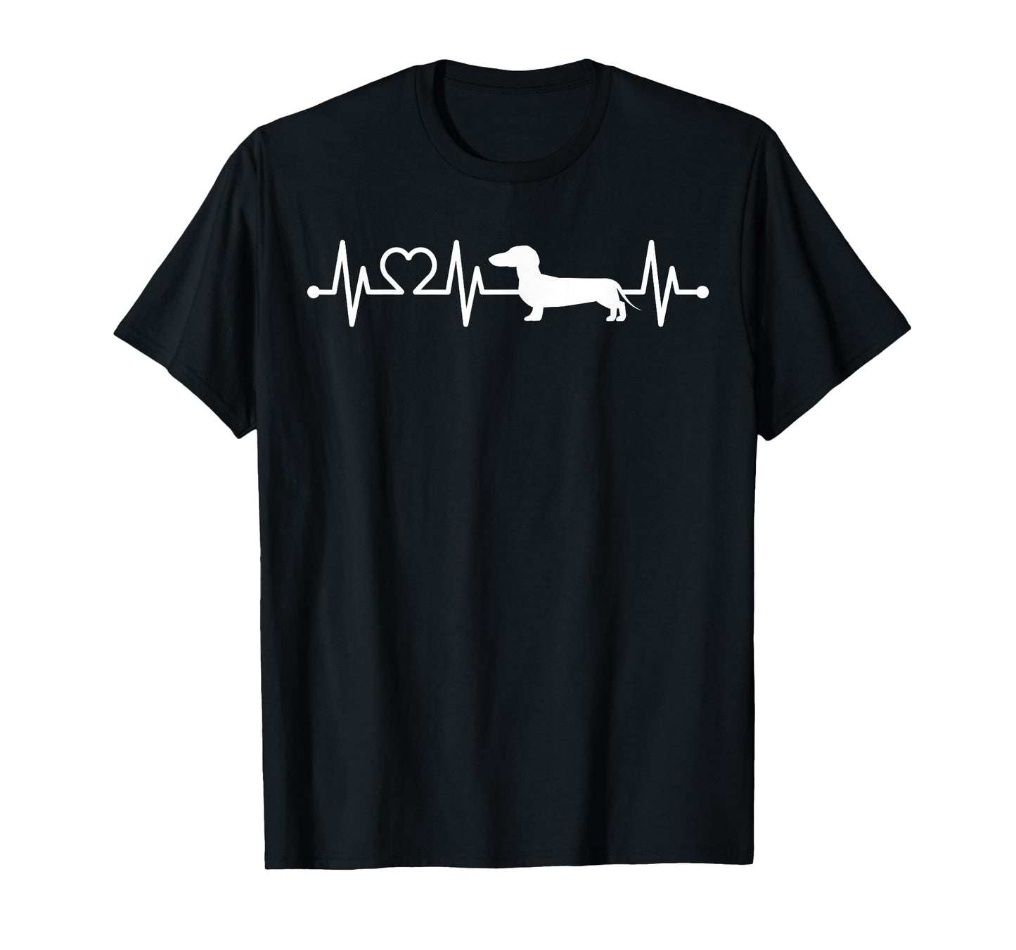 ECG Heartbeat Dachshund Dachshund Teckel for Dog Owners T-Shirt