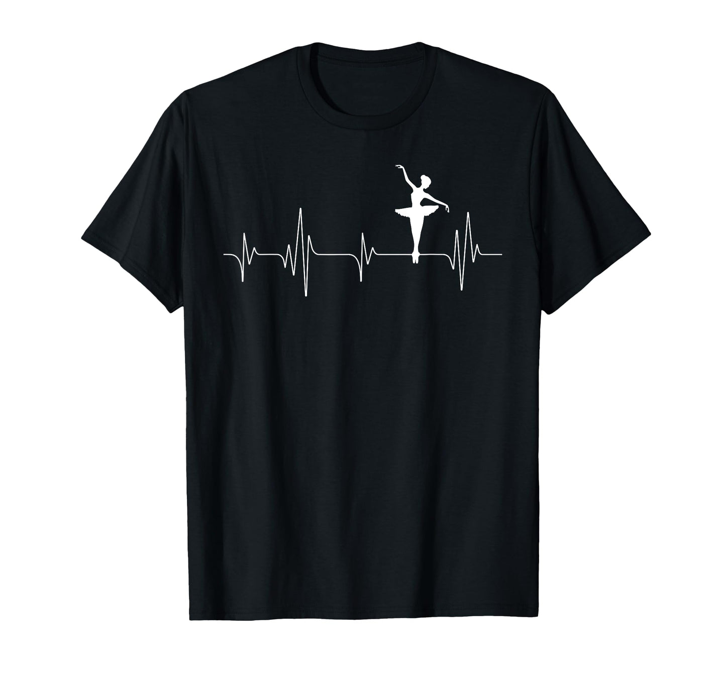 Ballerina Dancing Heartbeat - Ballet Dancer Barre Pointe T-Shirt