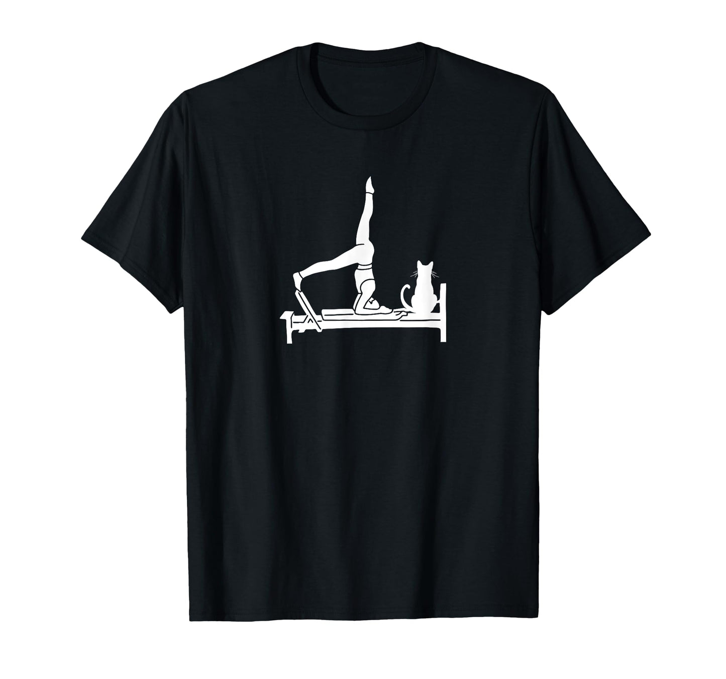 Pilates cat Reformer Pilates class for fitness enthusiast Men Women T-Shirt