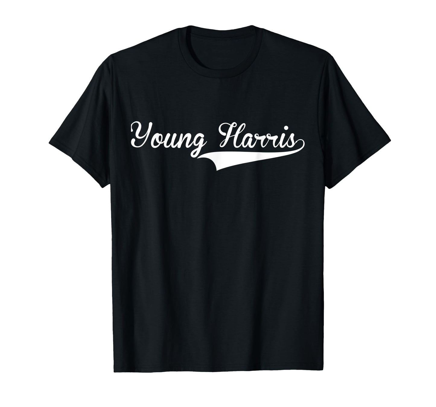YOUNG HARRIS Baseball Vintage Retro Font T-Shirt