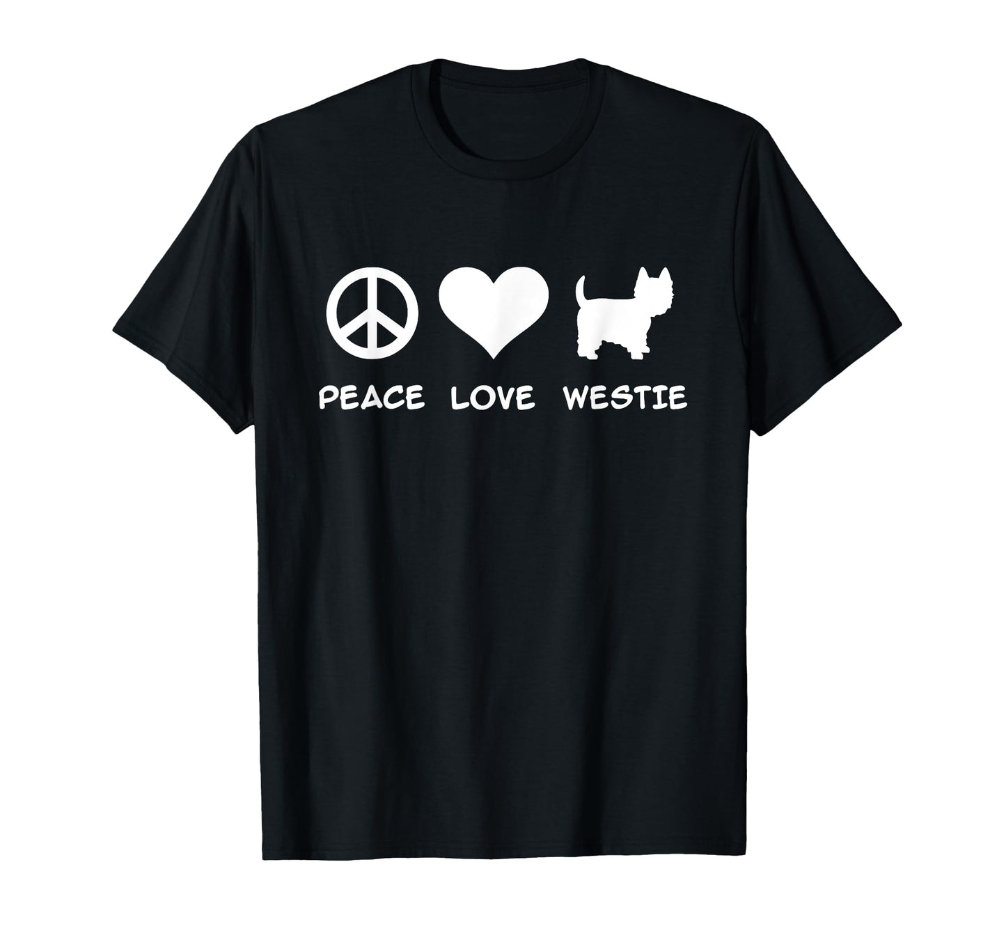 Peace, Love, Westie T-Shirt