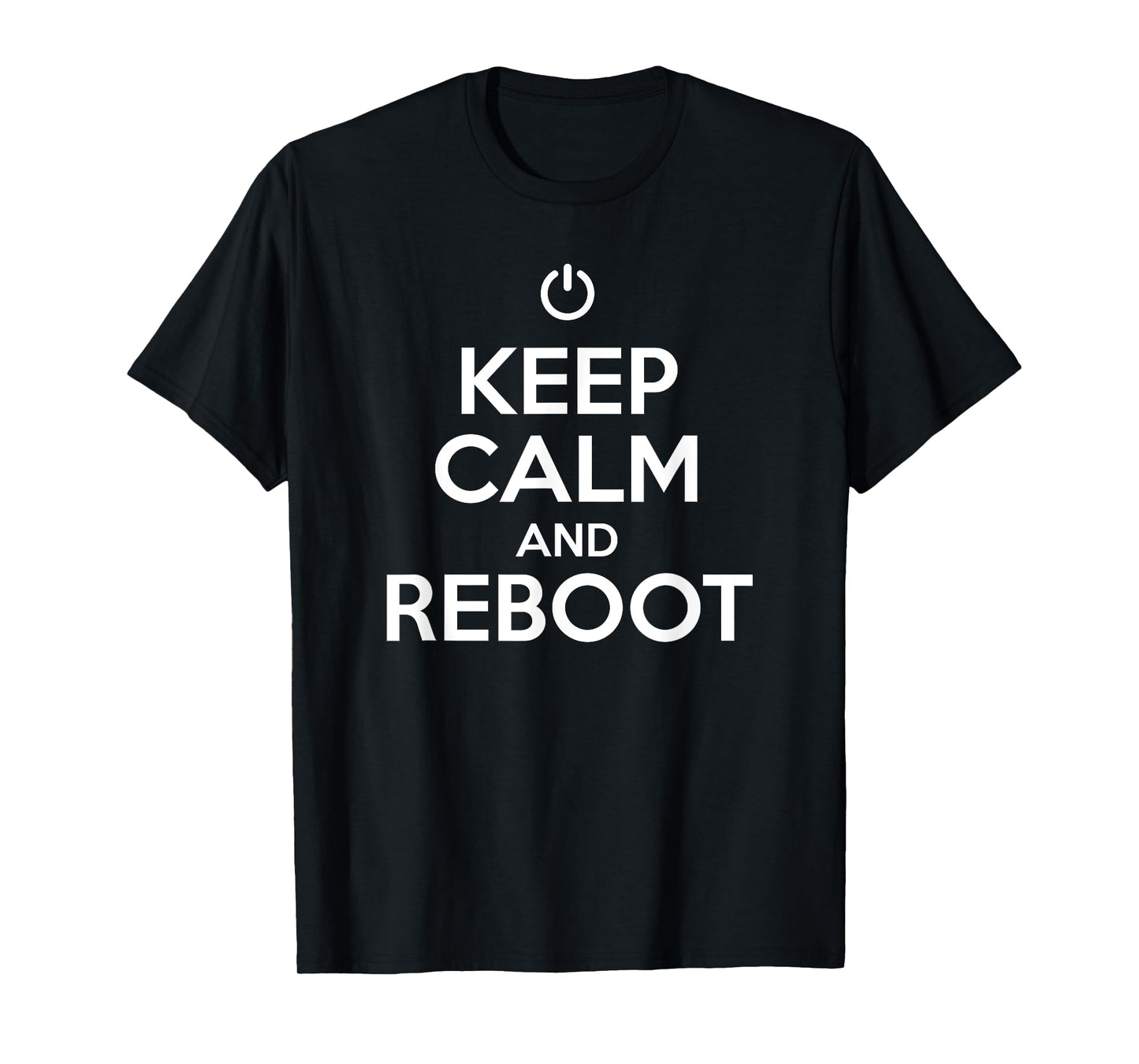 keep calm and reboot help desk and costumer support funny T-Shirt