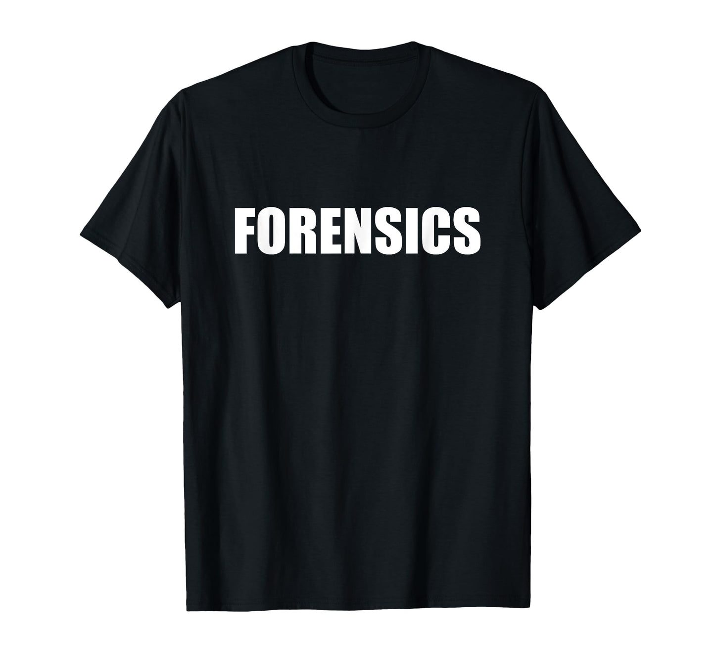 Forensics Employees Official Uniform Work T-Shirt Bold Text