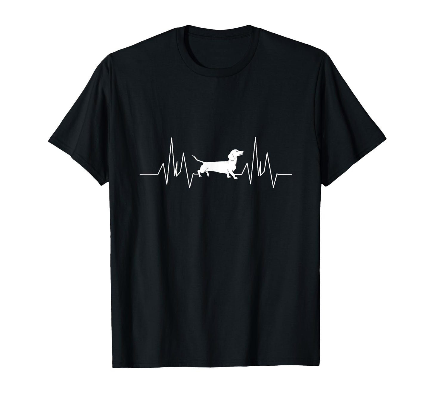 Heartbeat Dachshund Dog Heartbeat Pulse Ekg T-Shirt for Men Women