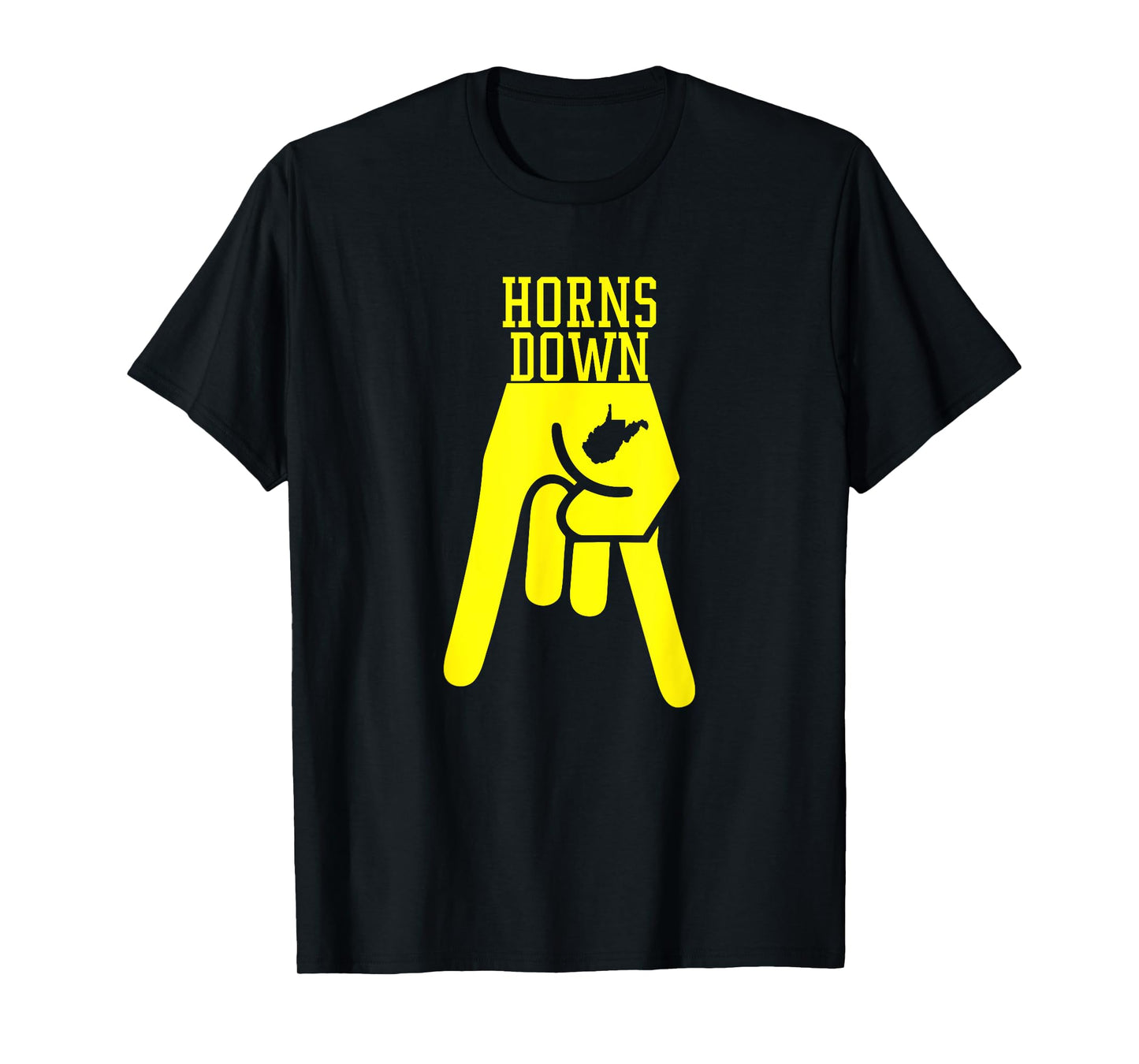 Horns Down West By God Virginia T-Shirt