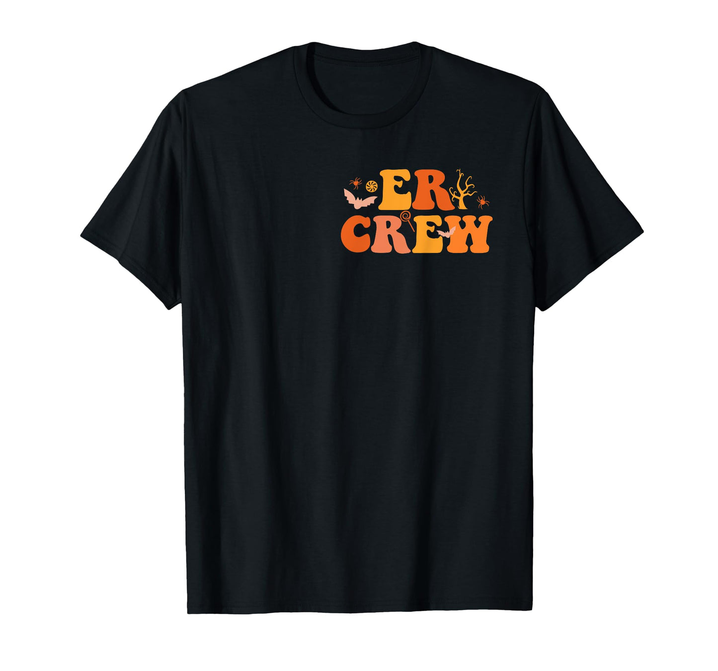 Emergency Department Funny ER Nurse Halloween 2 Sided T-Shirt