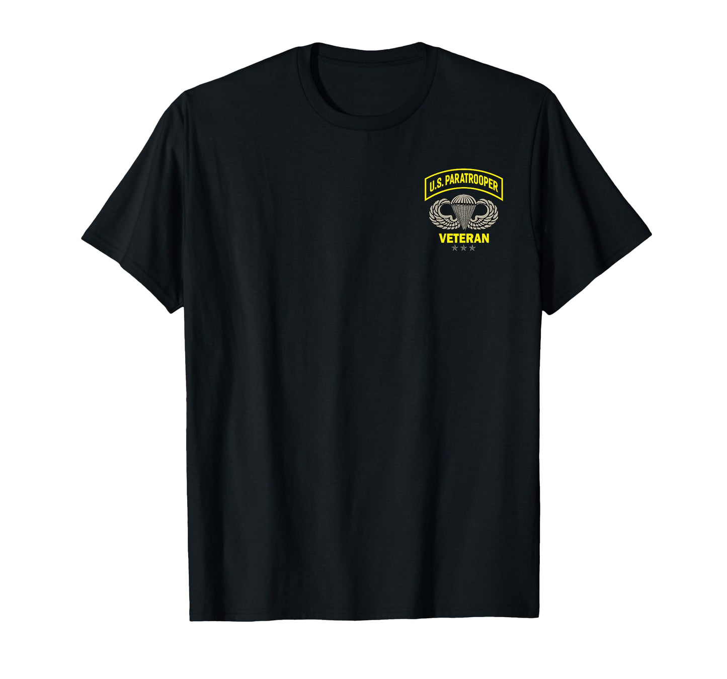 USA Airborne Veteran Paratrooper Men Women Flag Military T-Shirt