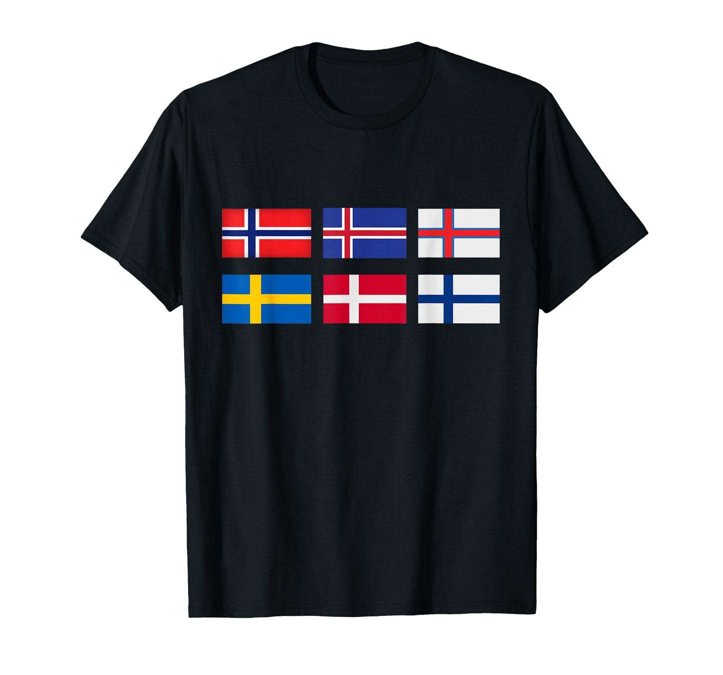 Scandinavia flag, the Nordic country's flag, Northern Europe T-Shirt