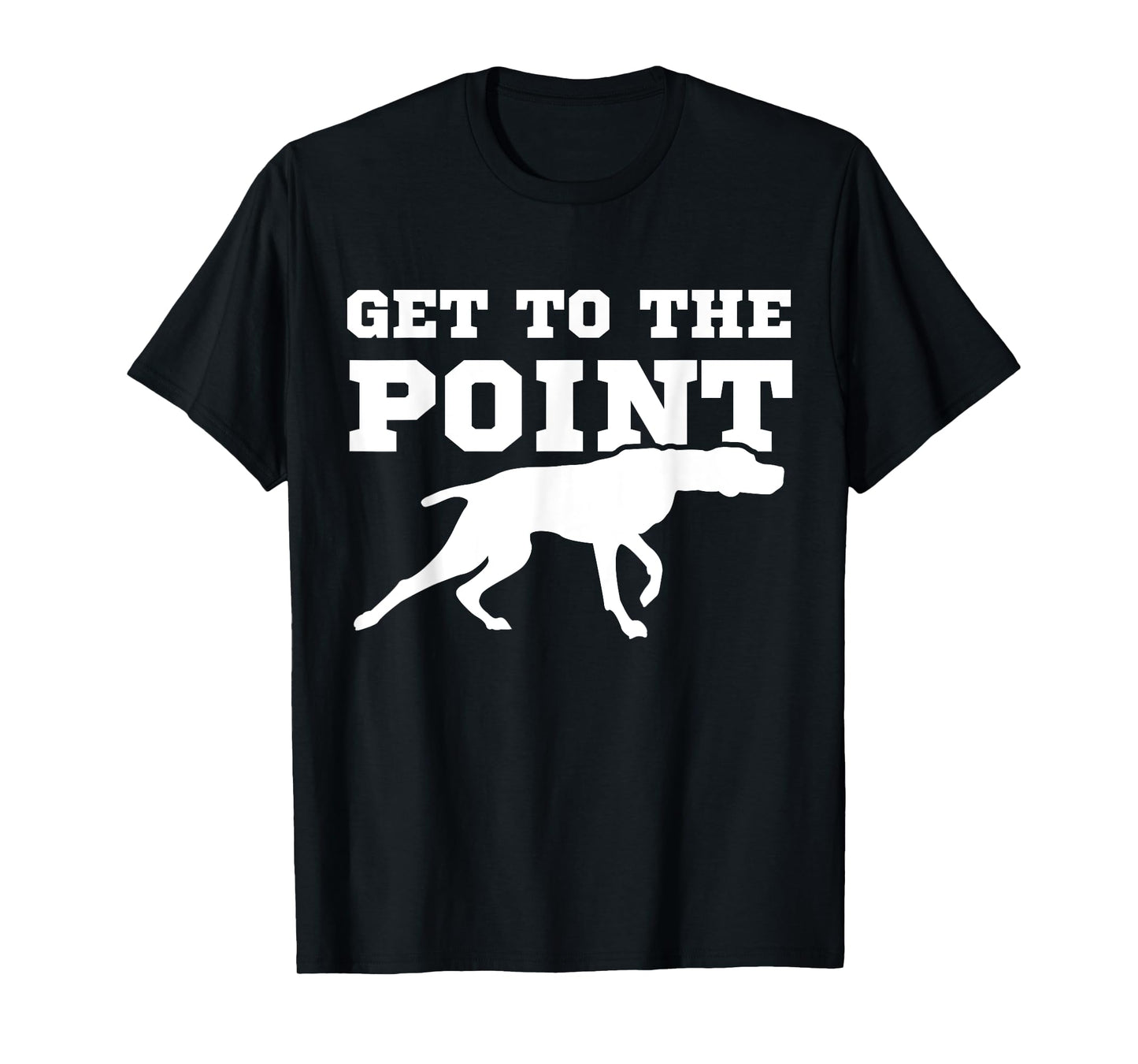 Funny Pointer Dog Quote & Vizsla Puppy Apparel Co Unisex-Adults Black Dog Themed T-Shirt