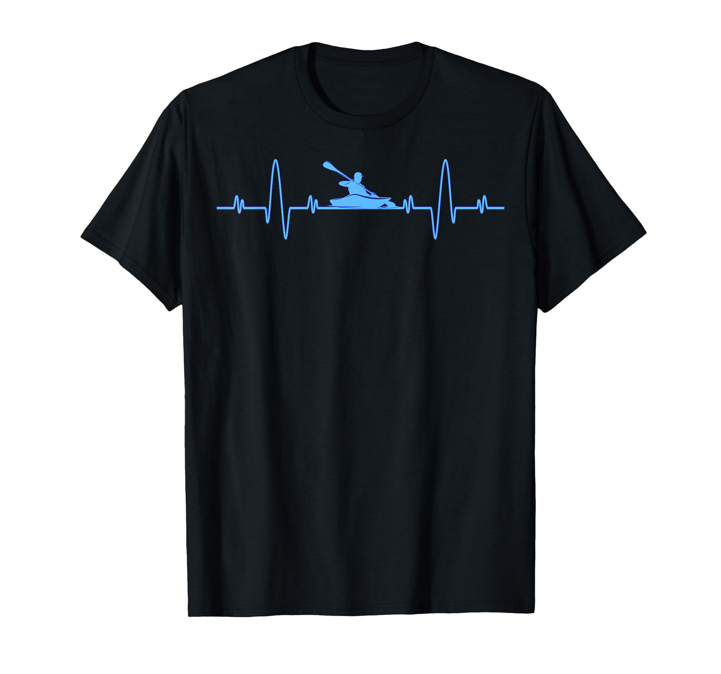 Funny Kayaking Heartbeat Shirt - Cool Canoe Boating Kayaks T-Shirt