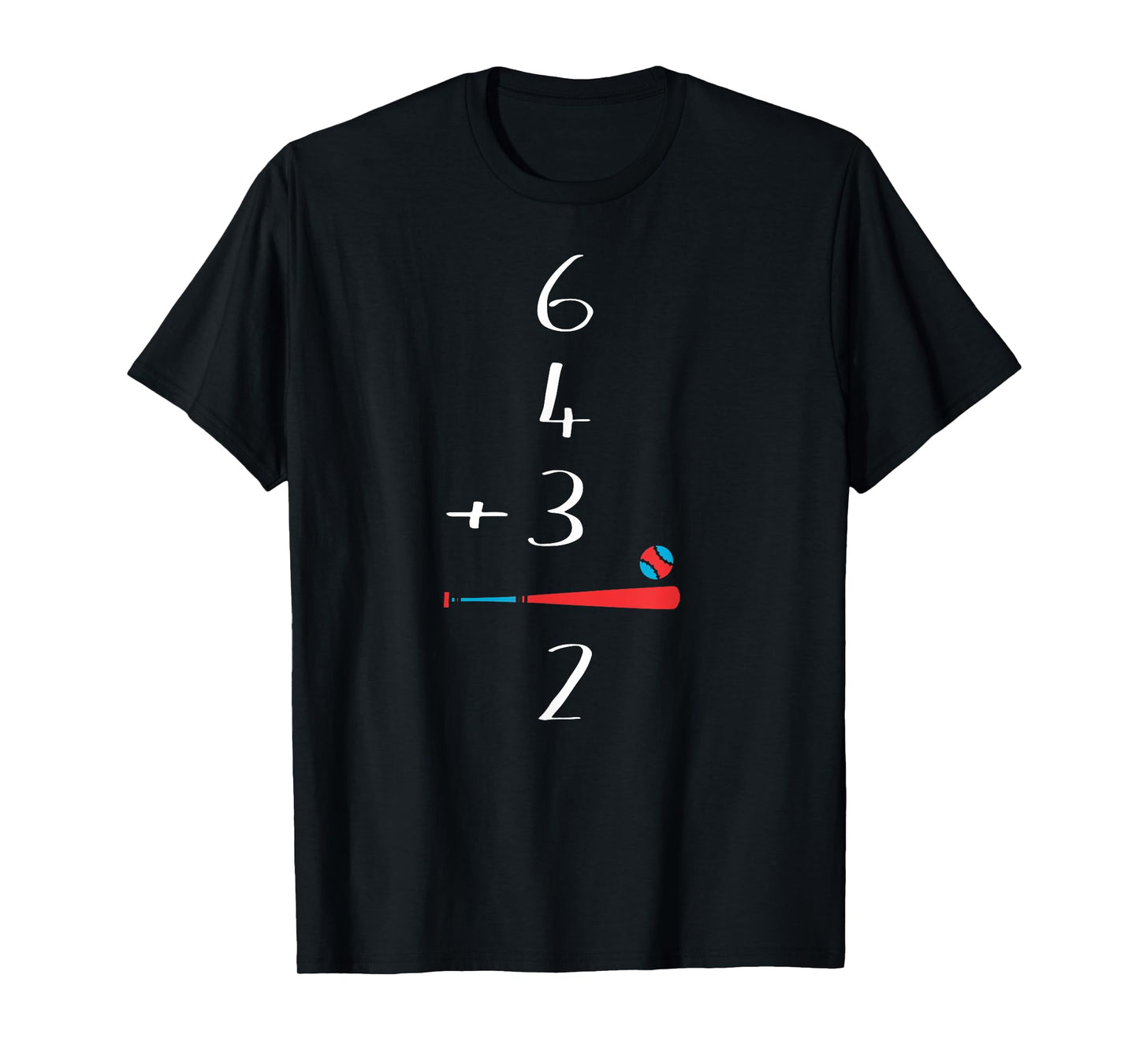 6 4 3 2 Double Play Baseball T-Shirt