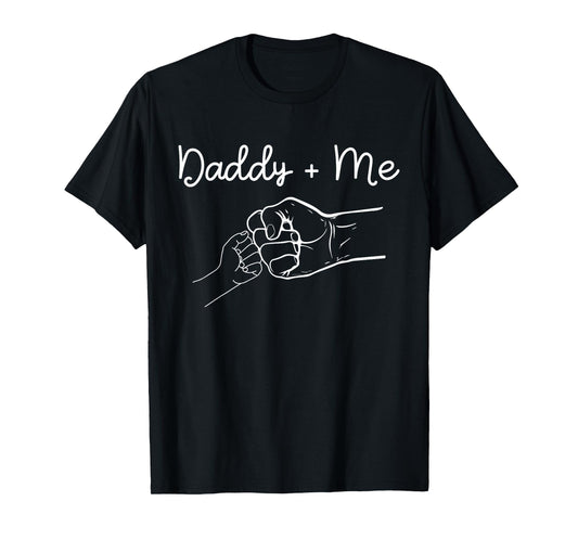 Daddy and Me Best Dad Ever Fist Bump Funny Father's Day T-Shirt