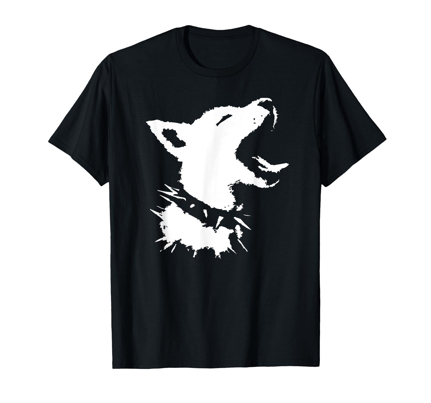 Dog Skull Punk Y2k Cute Creepy Puppy Goth Black Alt Gothic T-Shirt