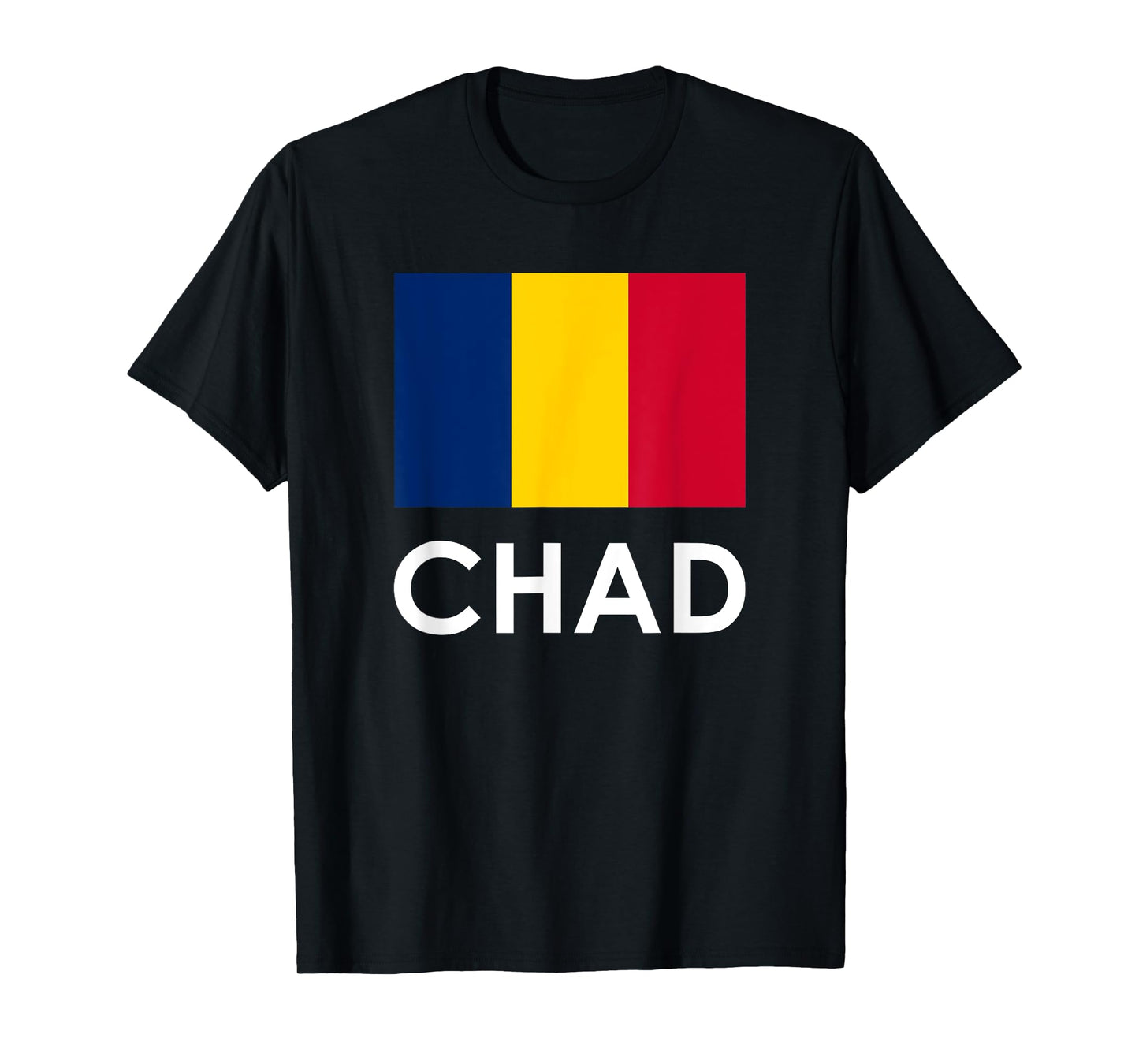 Chad Name Flag Africa Country Tourist Nation Country Expat T-Shirt