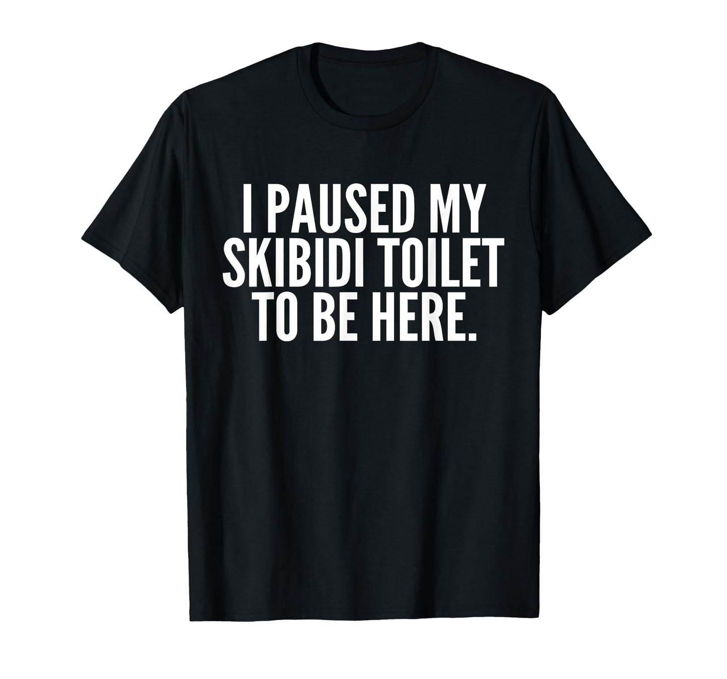 I Paused My Skibidi Toilet to be Here T-Shirt