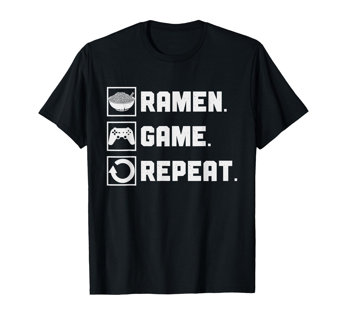 Ramen Game Repeat Noodle Video Games Console Gamer T-Shirt