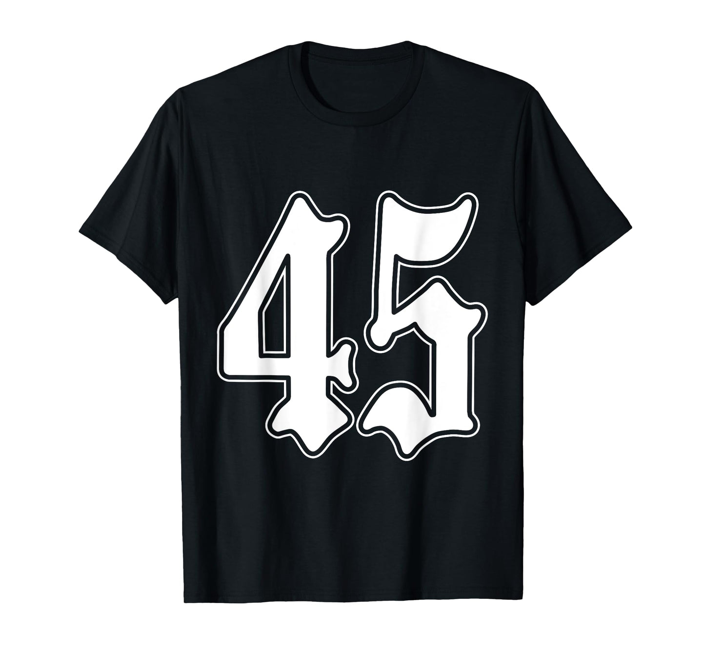 #45 White Number 45 Latino Sports Fan Team Cholo Easy T-Shirt