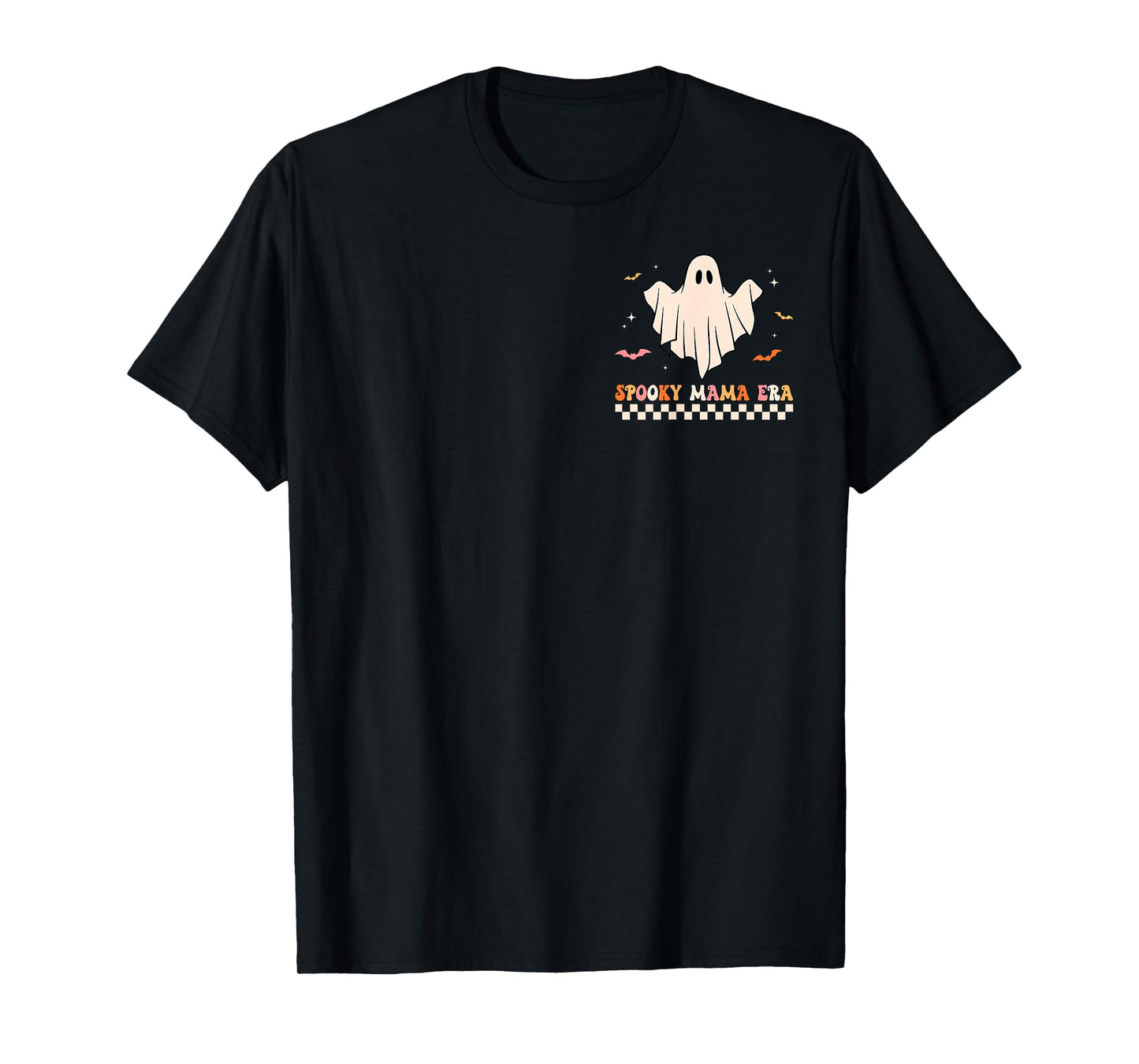 Groovy In My Spooky Mama Era 2 Sided Hallloween Mom T-Shirt