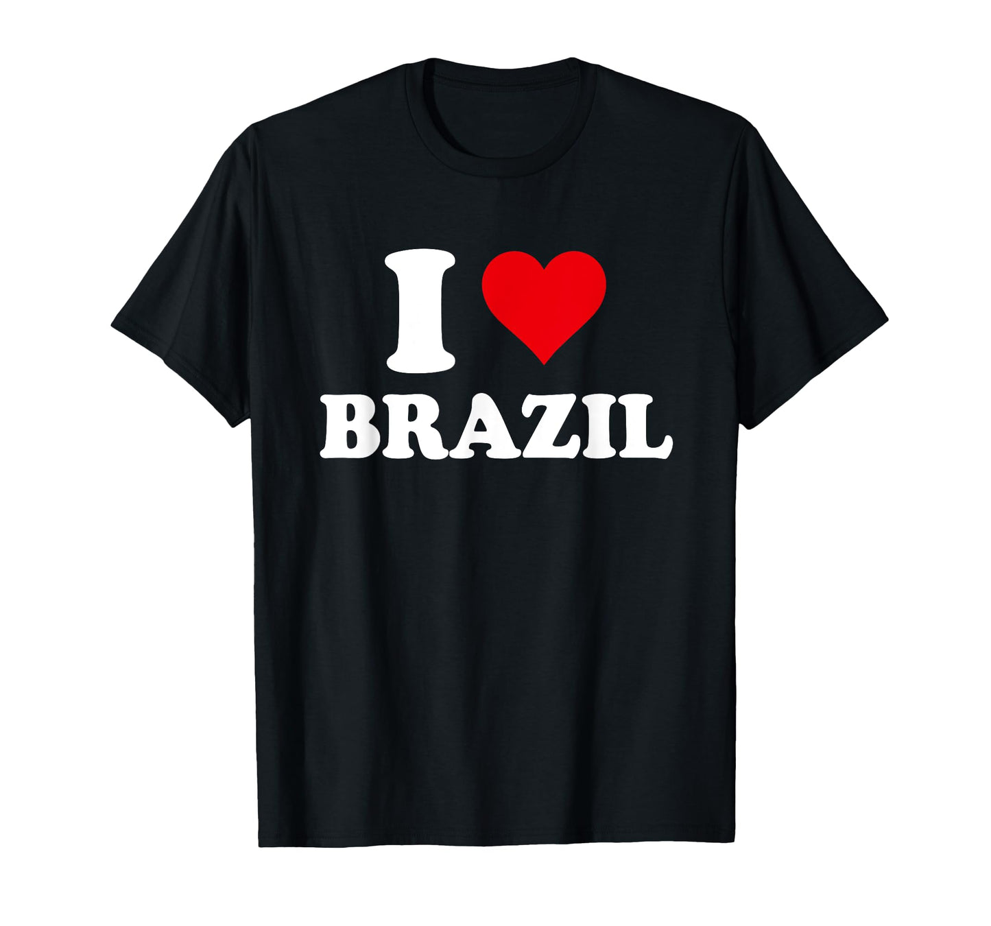 I Love Brazil Heart Brazilian Gift T-Shirt