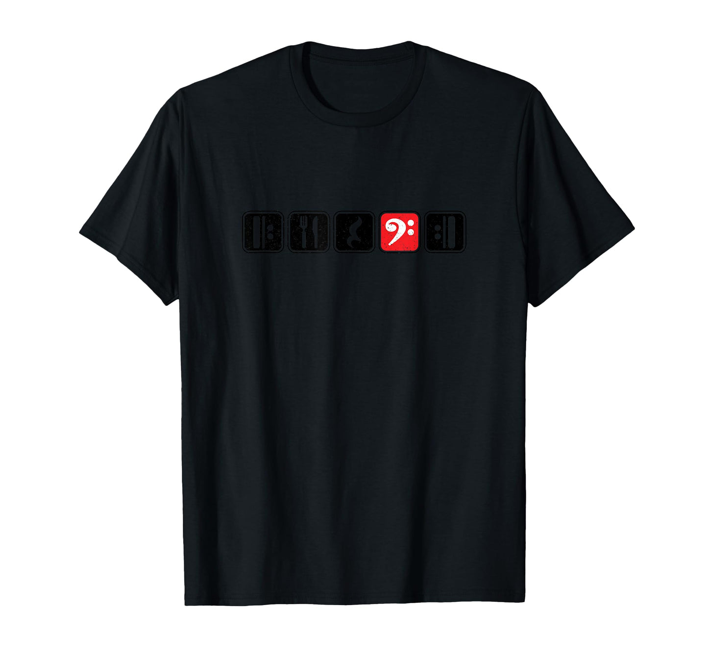 Eat Rest Play Repeat Retro Music Humor Graphic Design Art T-Shirt