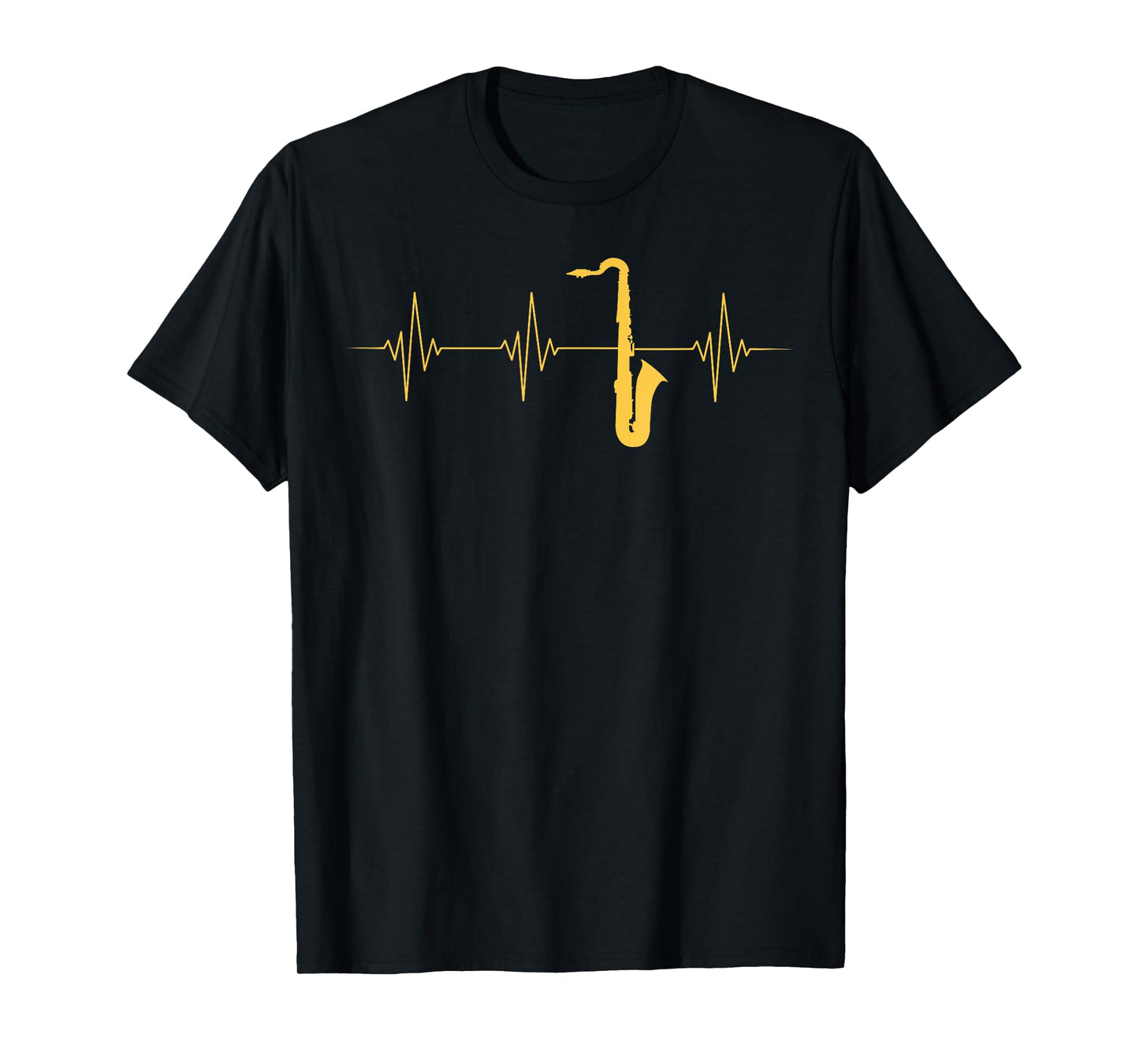 Saxophone Heartbeat Sax Player Jazz Musician Saxophonist T-Shirt