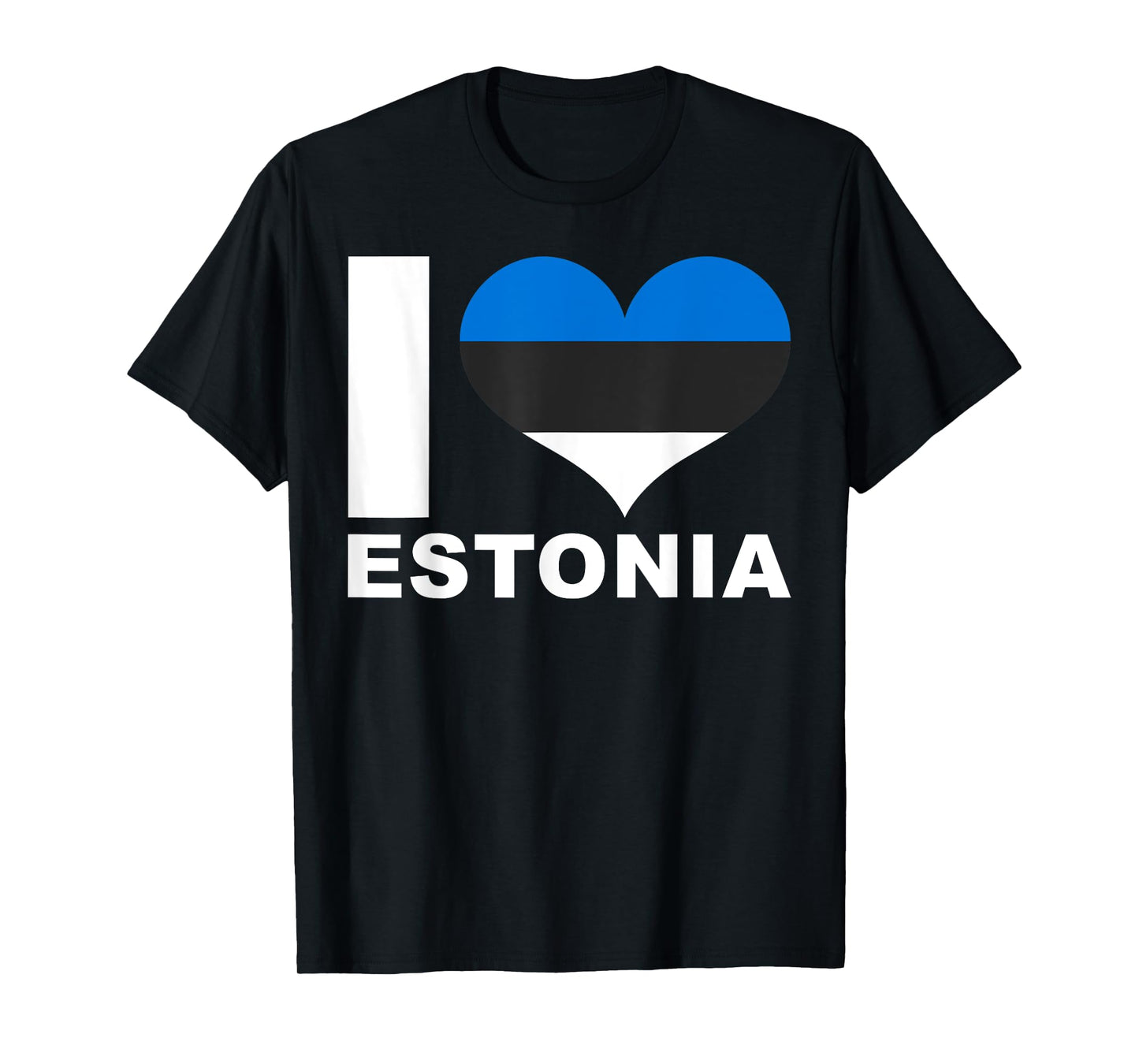 I Love Estonia - Heart Flag Estonia T-Shirt