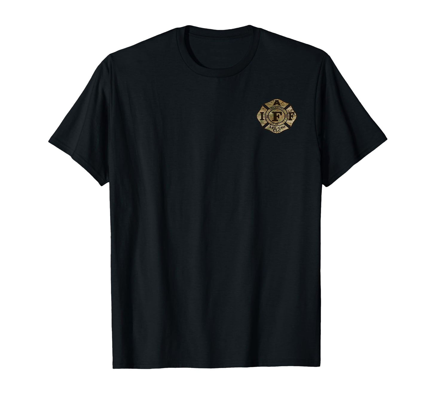 The Multicam (OCP) Military Veteran IAFF firefighter shirt T-Shirt