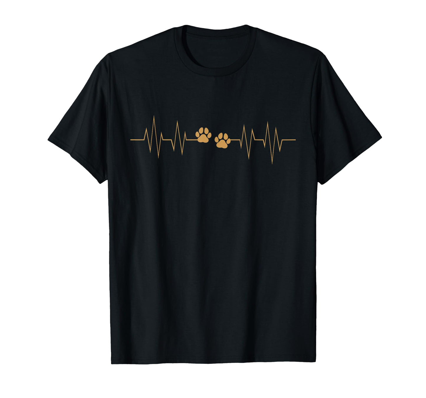 Paw Print Heartbeat Funny EKG Veterinary Veterinarian Gift T-Shirt