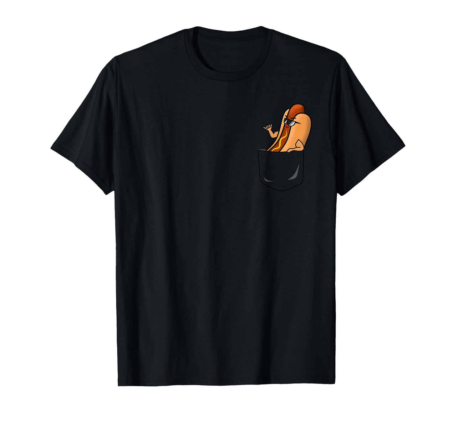 Awesome Funny Shaka Hot Dog in a Pocket T-Shirt for Men Women