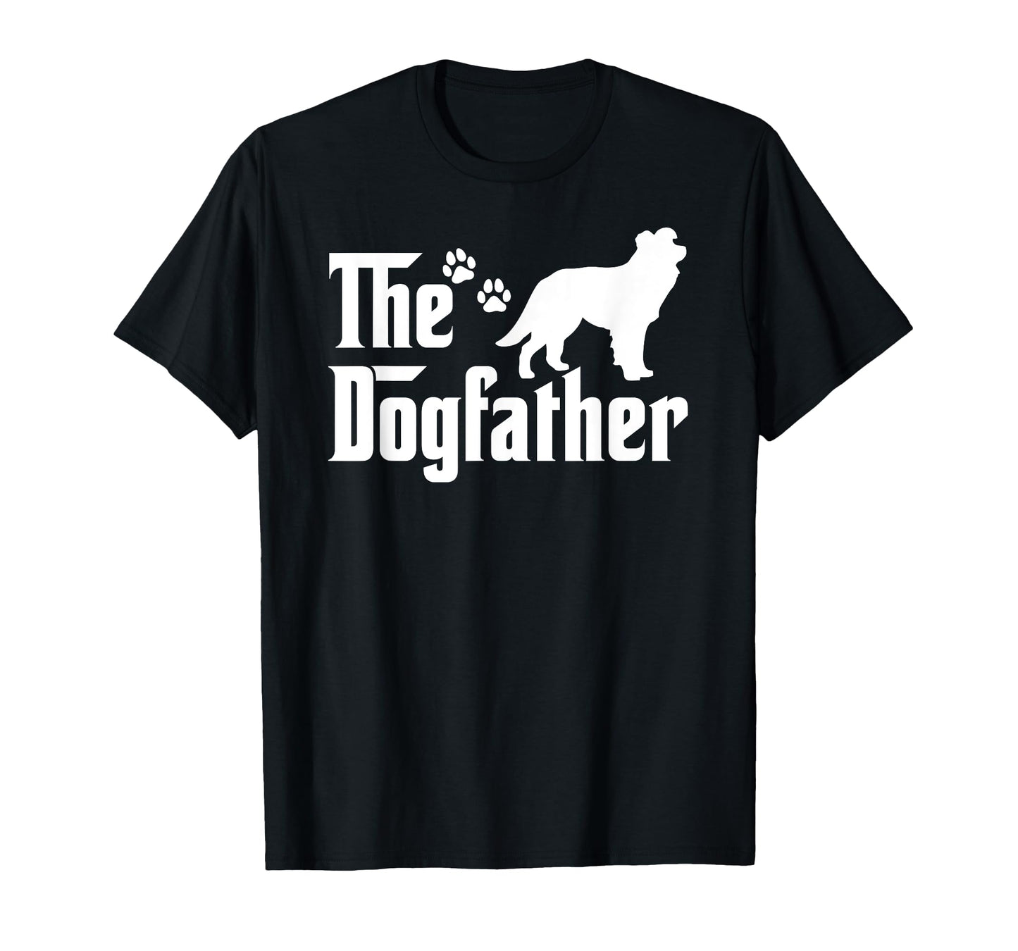 The Dogfather Tee Fathers day Gift Dog Lover Border Collie T-Shirt