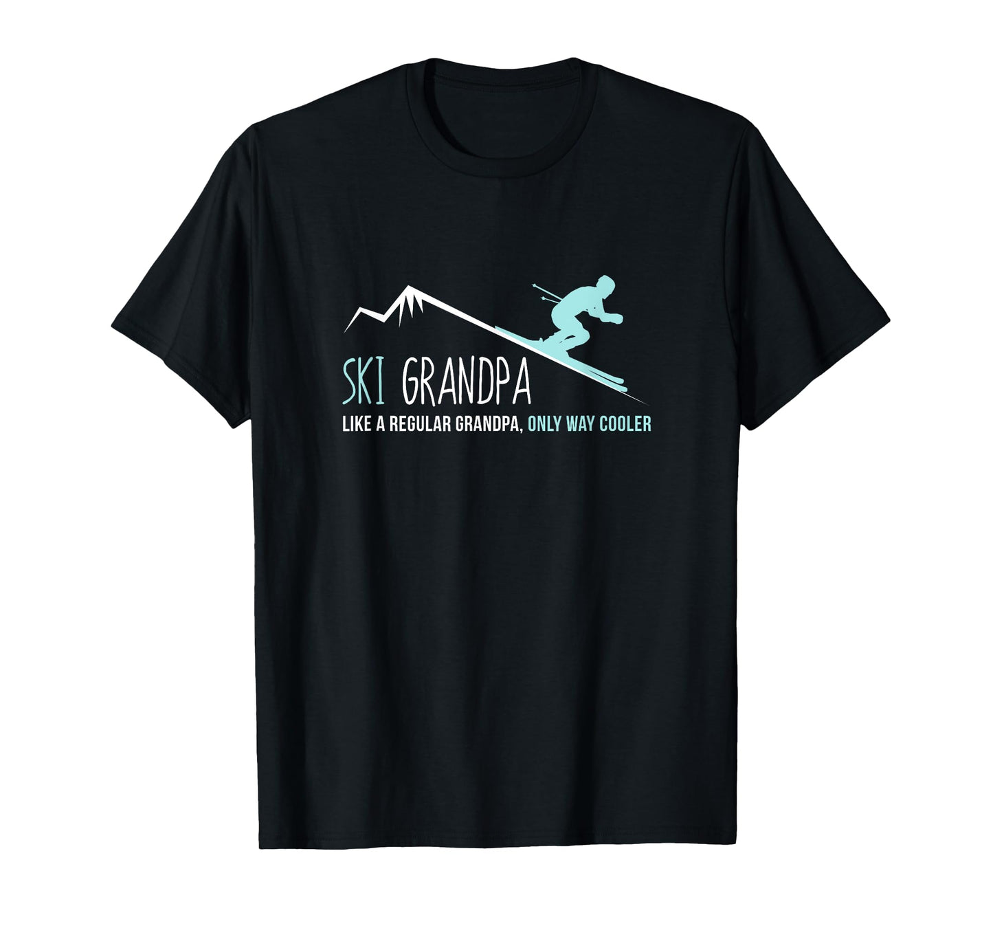 Ski Grandpa Funny Cute Winter Skiing Gift T-Shirt