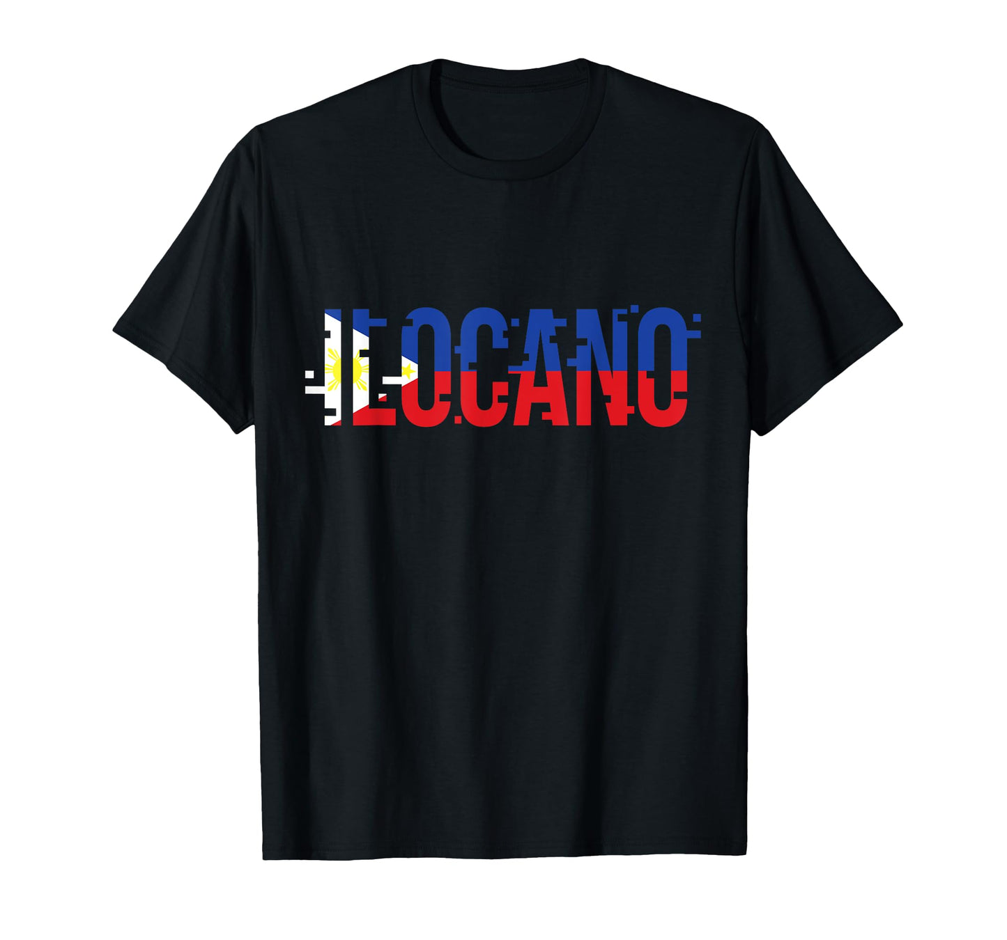 Tatak Noypi Clothing, Inc. Ilocano Filipino Filipina Philippines Flag Pinoy Design Unisex-Adults Black Short Sleeve Classic Fit T-Shirt