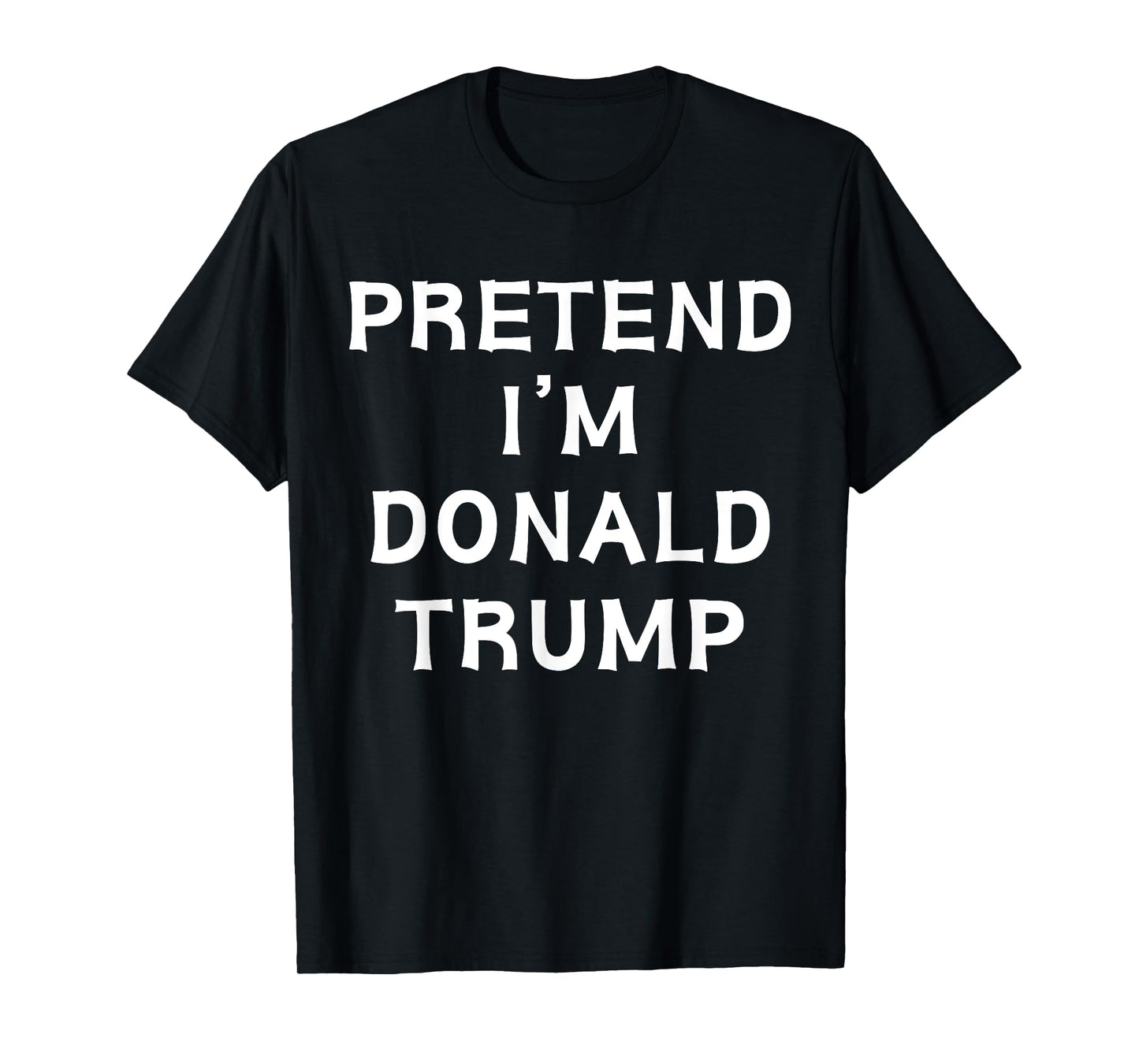 Funny Halloween Lazy Costume Pretend I'm Donald Trump 2024 T-Shirt