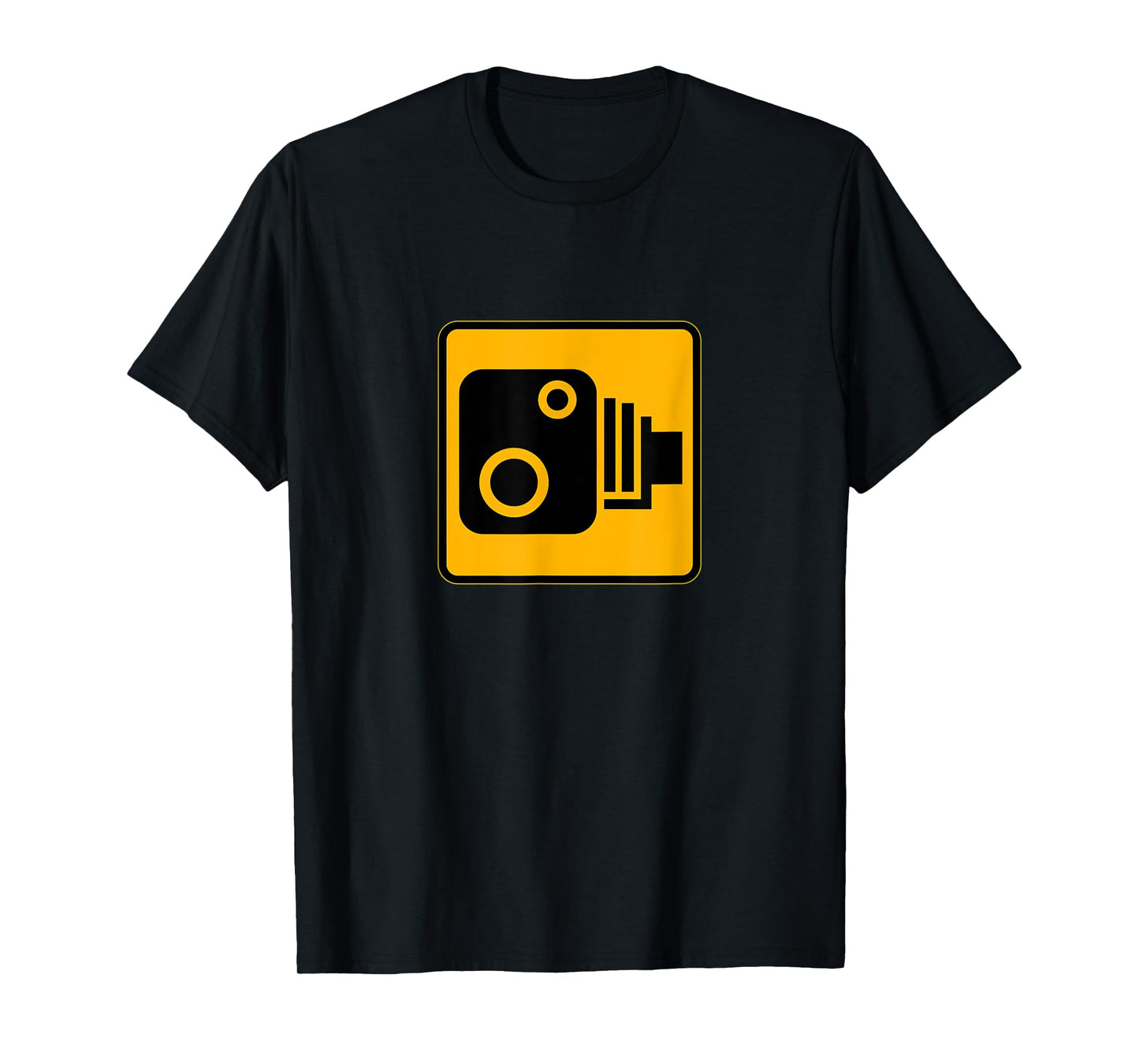 Cyclist Speed Camera Sign Riding In London Biking In Cities T-Shirt
