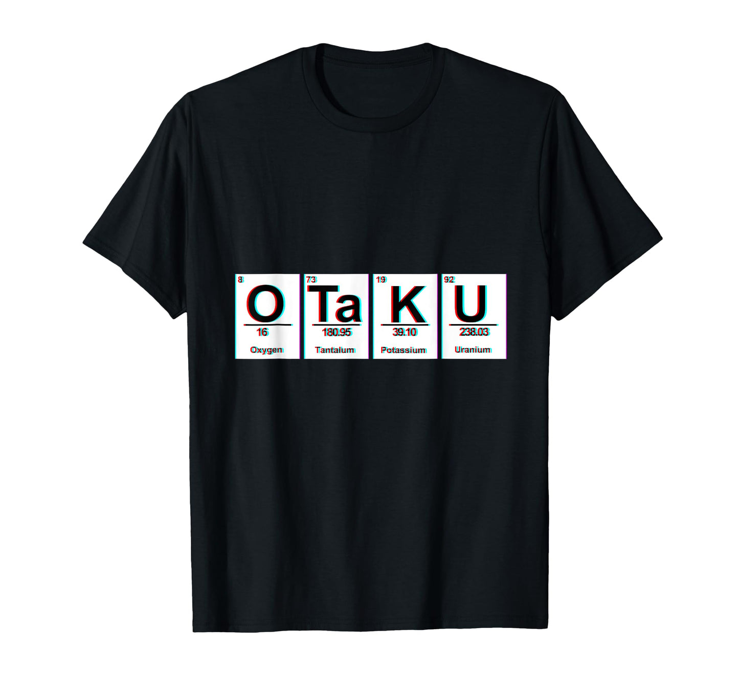 Science Geek Periodic Table Otaku Anime T-Shirt