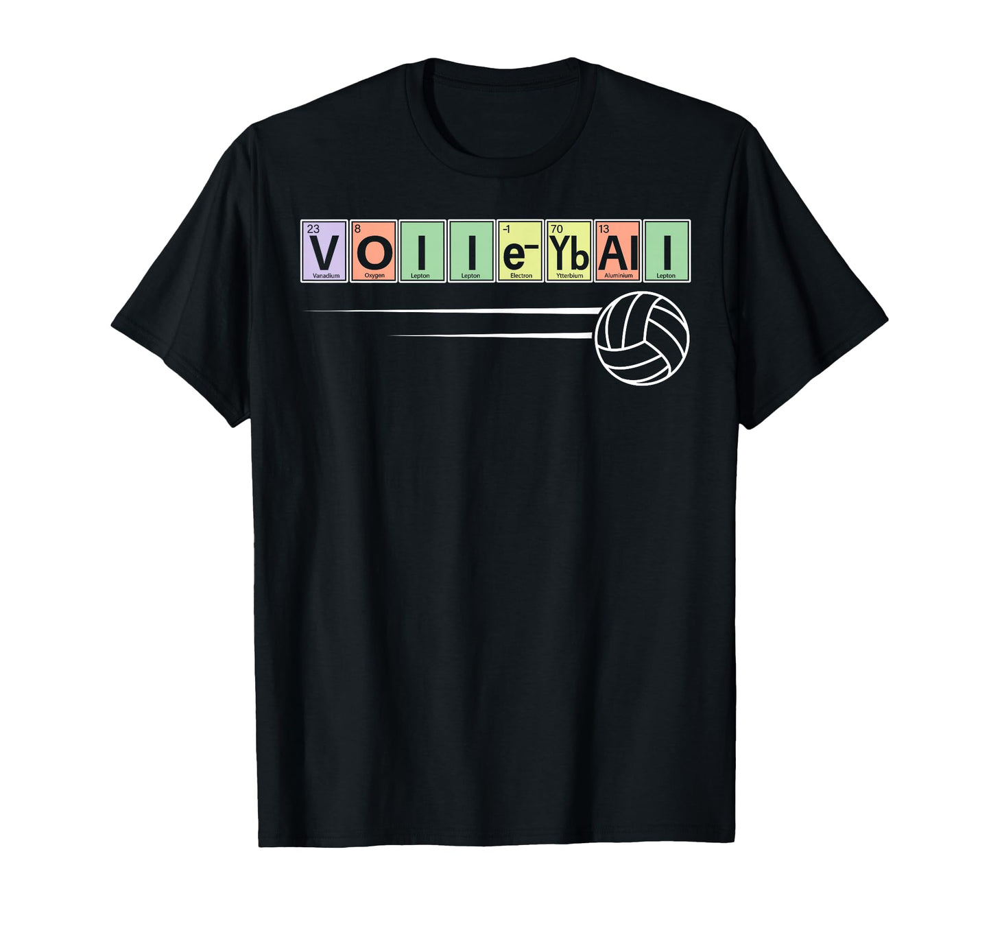 Periodic Table Of Elements - Volleyball Sport Chemistry T-Shirt