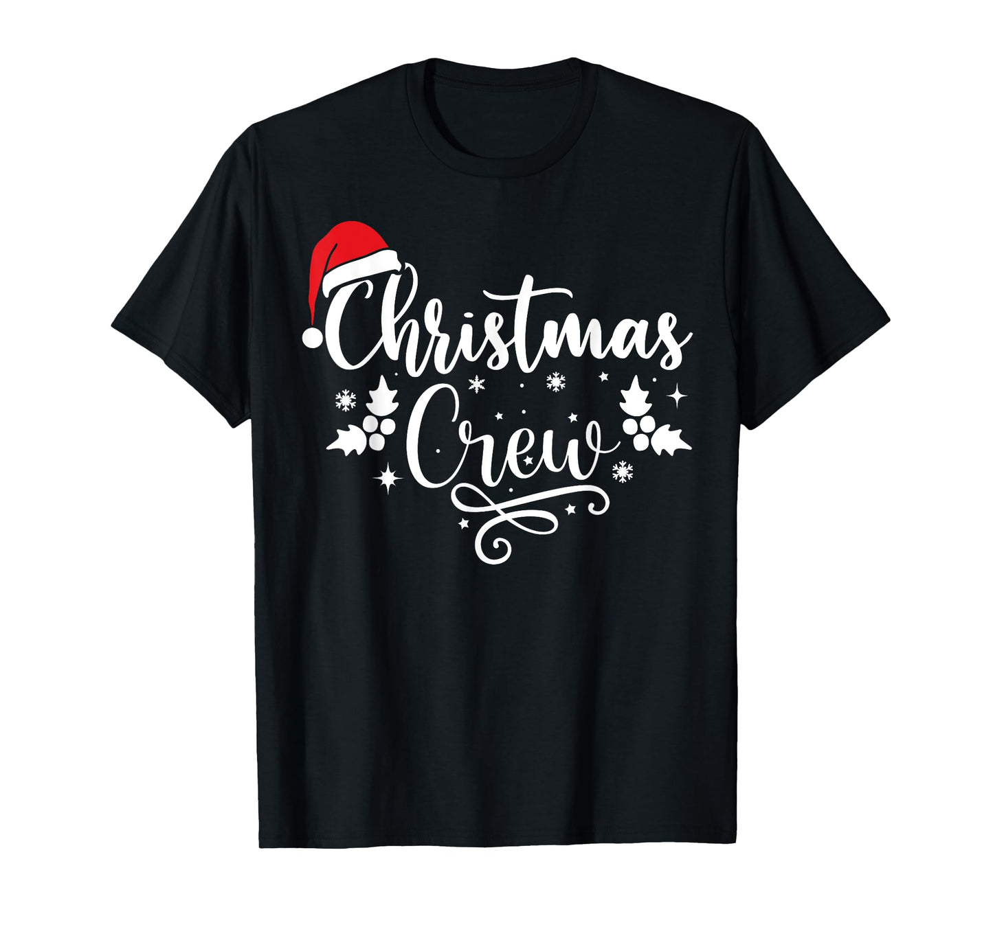 Christmas Crew Family Group Matching Christmas Pajama Party T-Shirt