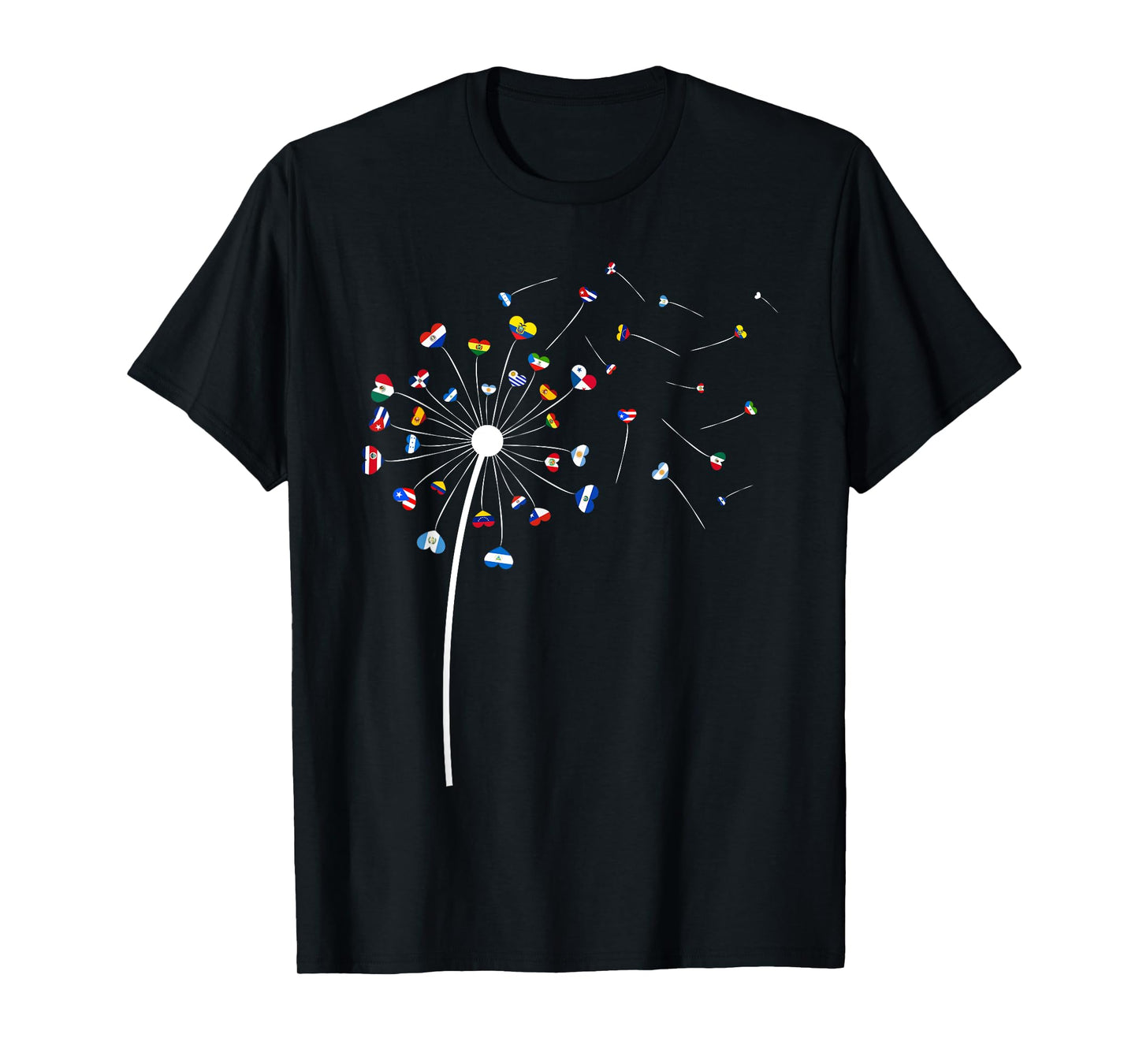Dandelions Latina Countries Flag Hispanic Heritage Month Men T-Shirt