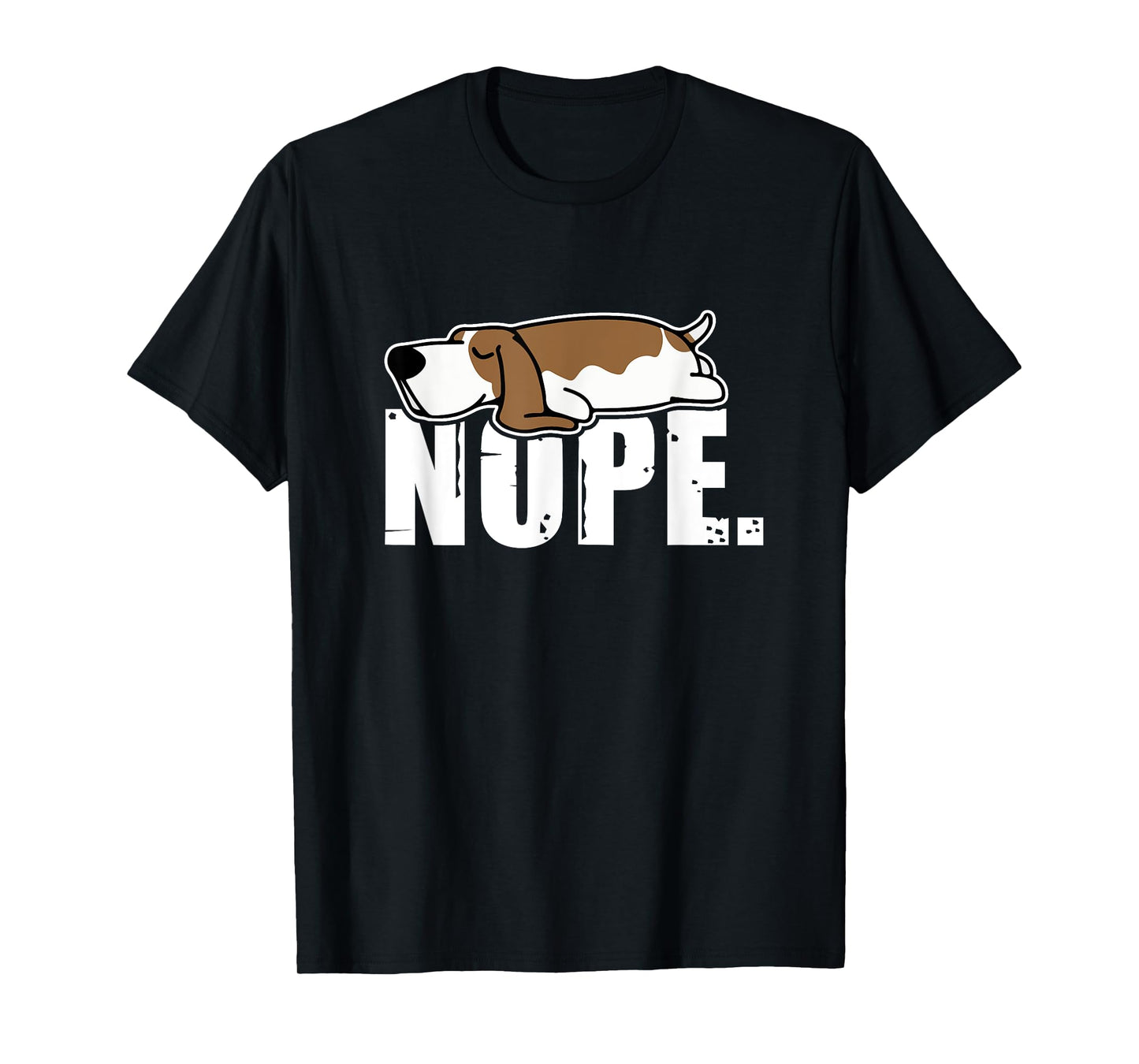 Nope Lazy Basset Hound Dog Sleeping Funny Dog Lovers T-shirt Men Women Kids T-Shirt
